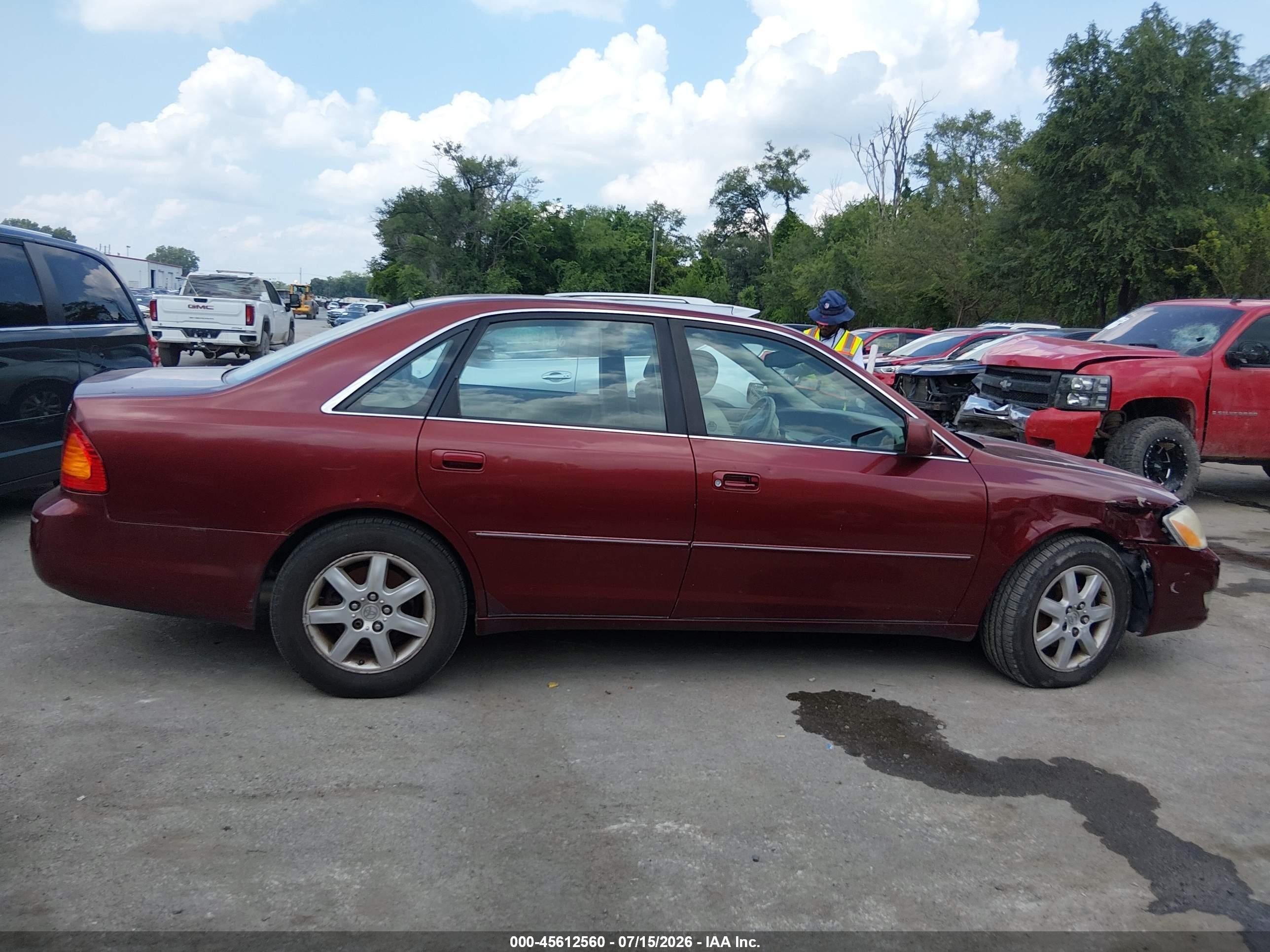 2001 Toyota Avalon Xls Maroon vin: 4T1BF28B31U178676
