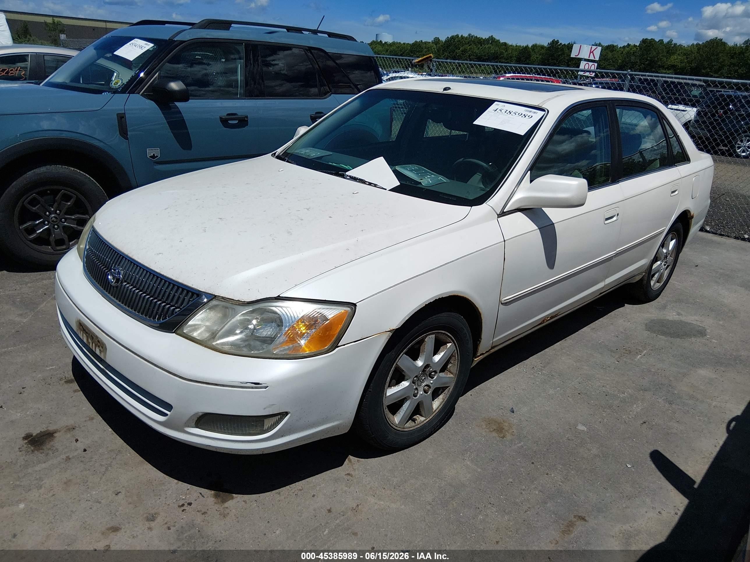 2002 Toyota Avalon Xls White vin: 4T1BF28B32U206848