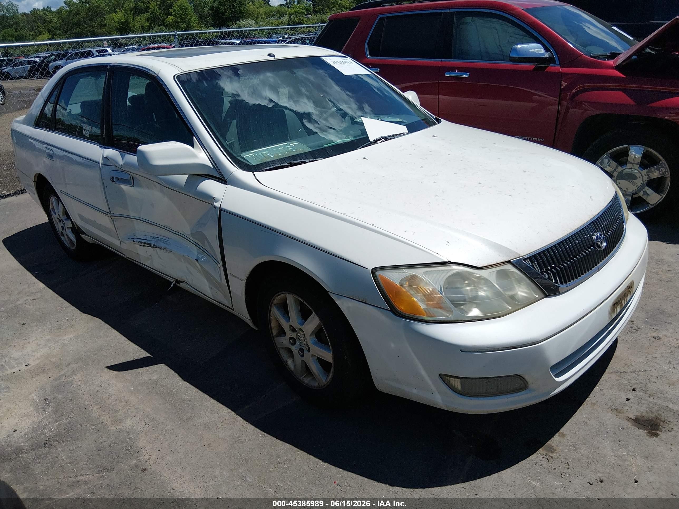2002 Toyota Avalon Xls White vin: 4T1BF28B32U206848