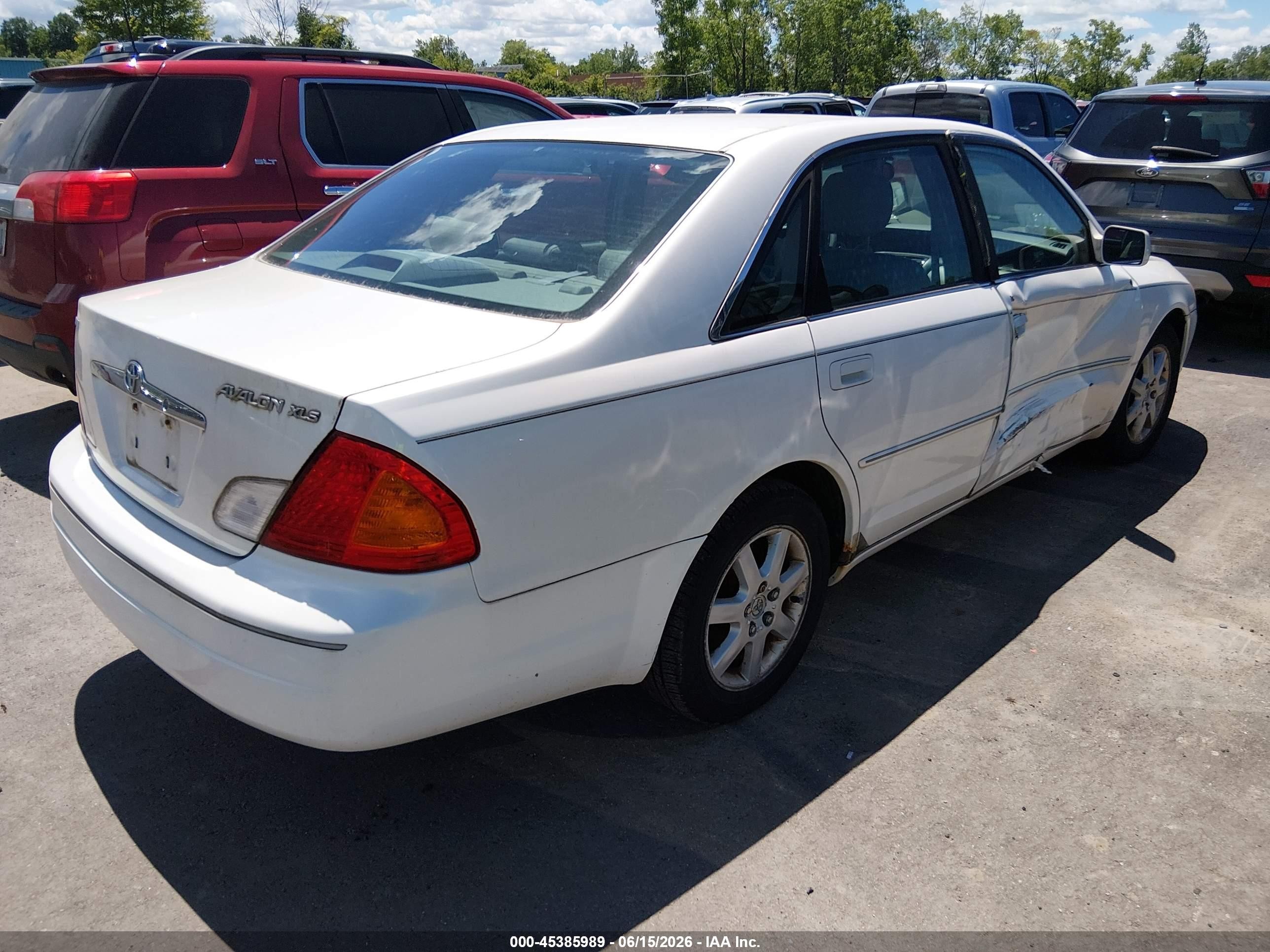 2002 Toyota Avalon Xls White vin: 4T1BF28B32U206848