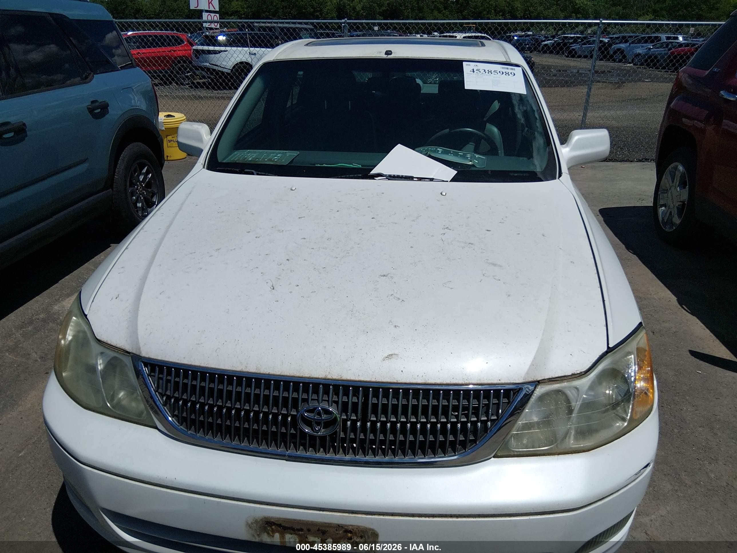 2002 Toyota Avalon Xls White vin: 4T1BF28B32U206848