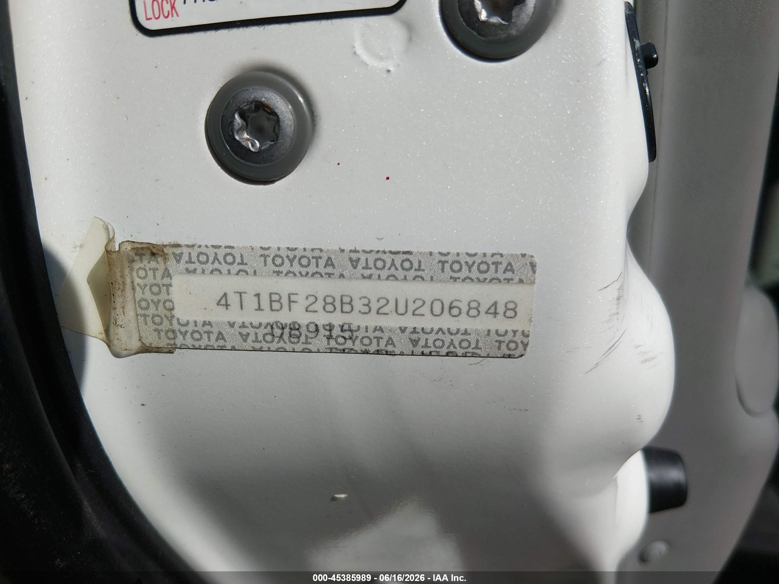 2002 Toyota Avalon Xls White vin: 4T1BF28B32U206848