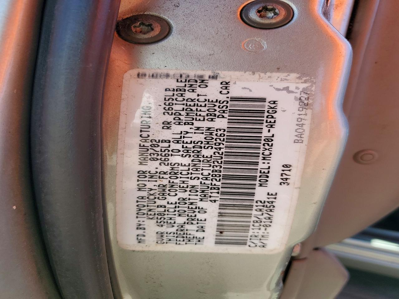 2002 Toyota Avalon Xls Silver vin: 4T1BF28B32U249263