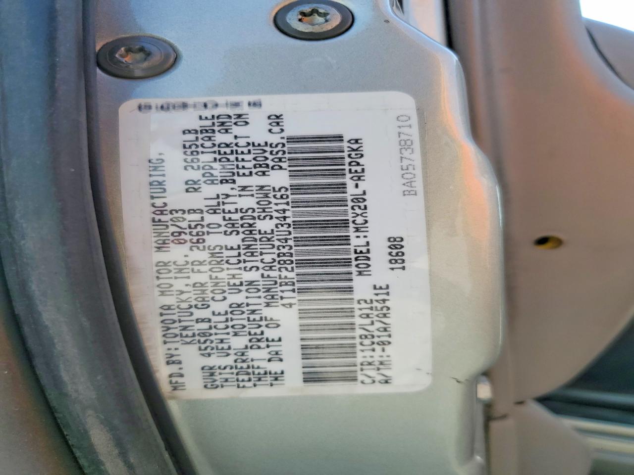 2004 Toyota Avalon Xls Silver vin: 4T1BF28B34U344165