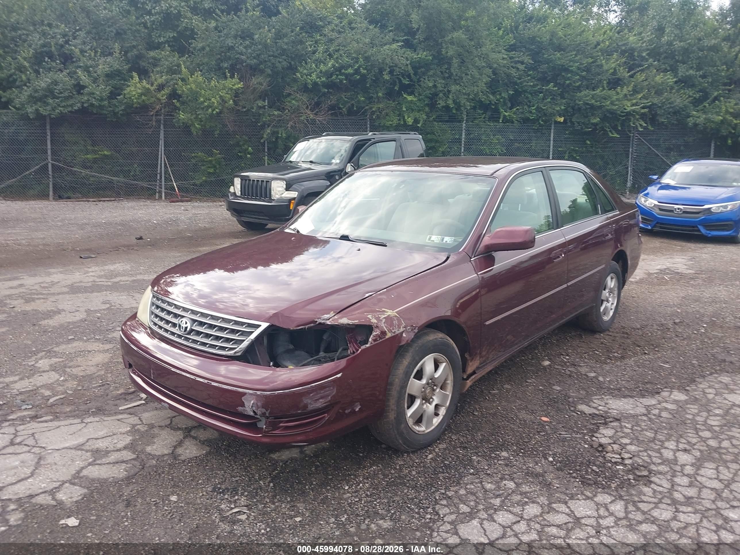 2004 Toyota Avalon Xl Burgundy vin: 4T1BF28B34U389882