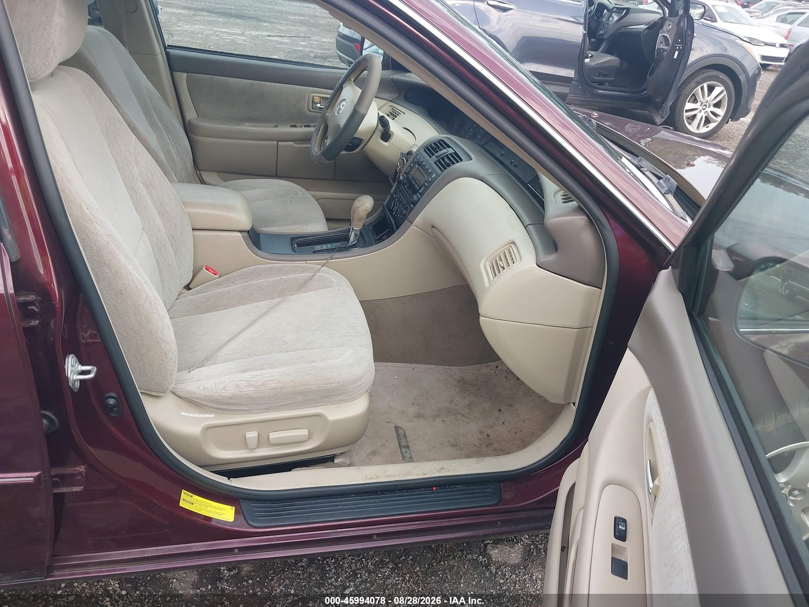 2004 Toyota Avalon Xl Burgundy vin: 4T1BF28B34U389882