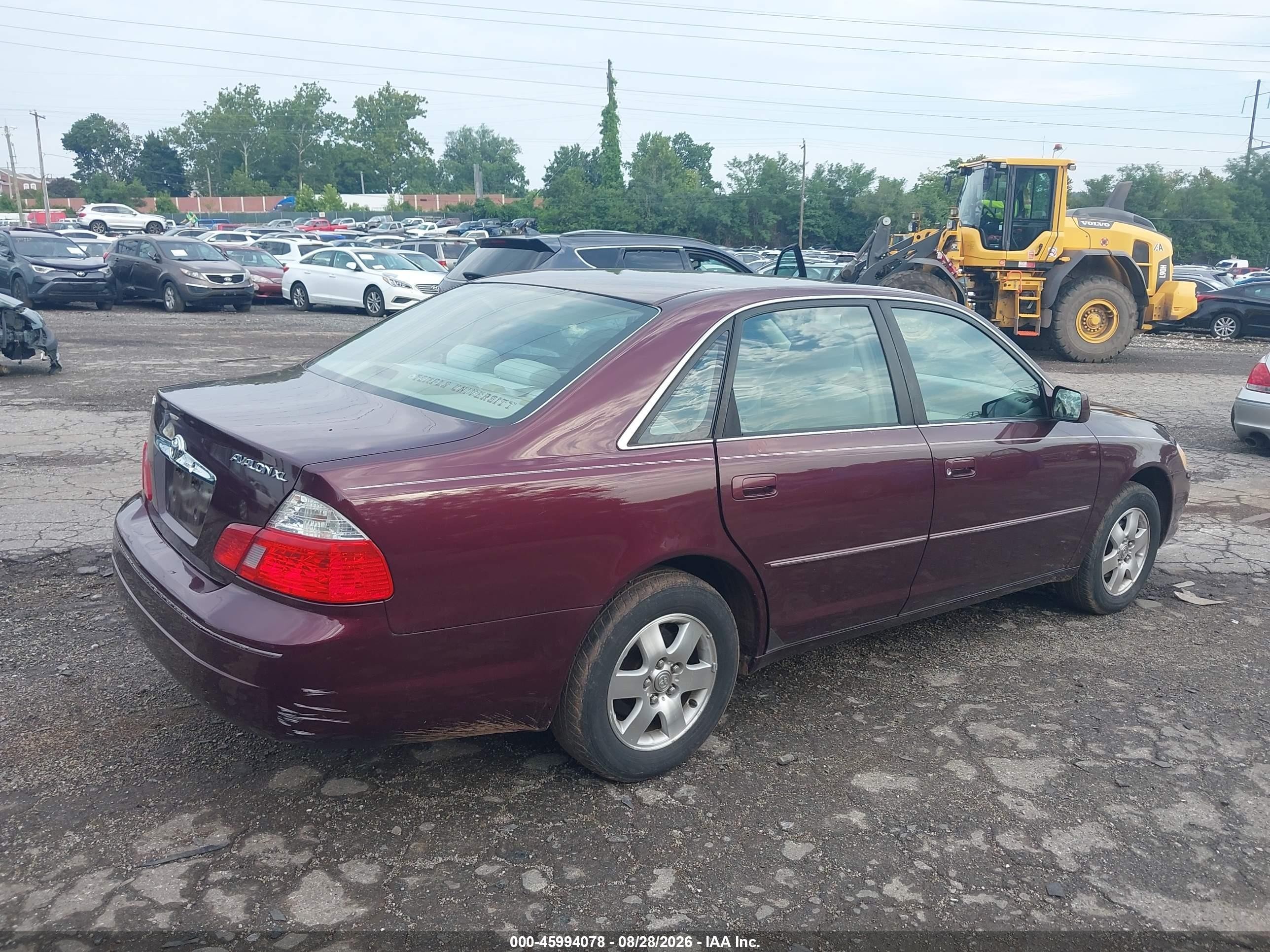 2004 Toyota Avalon Xl Burgundy vin: 4T1BF28B34U389882