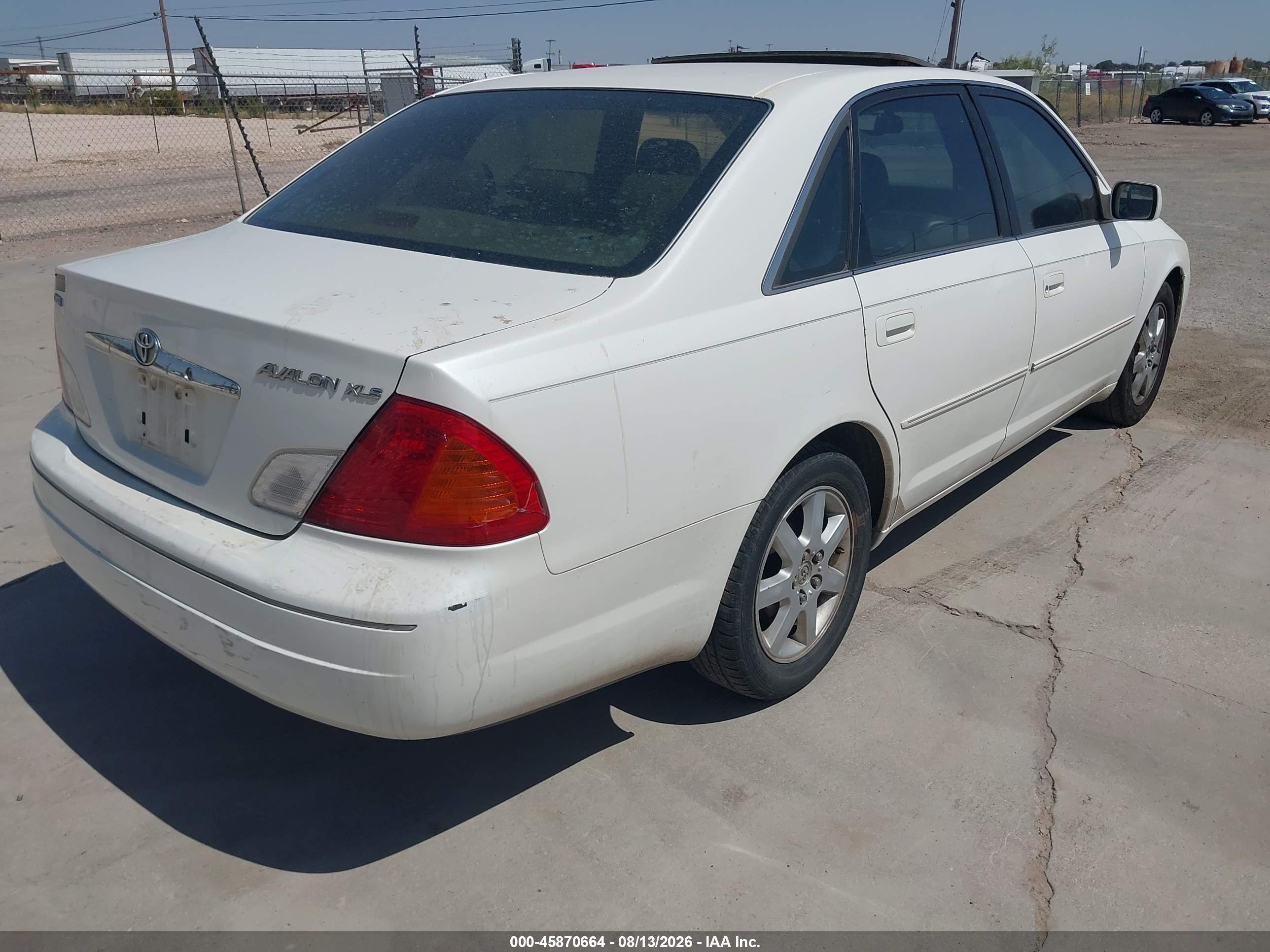 2000 Toyota Avalon Xls White vin: 4T1BF28B3YU020848