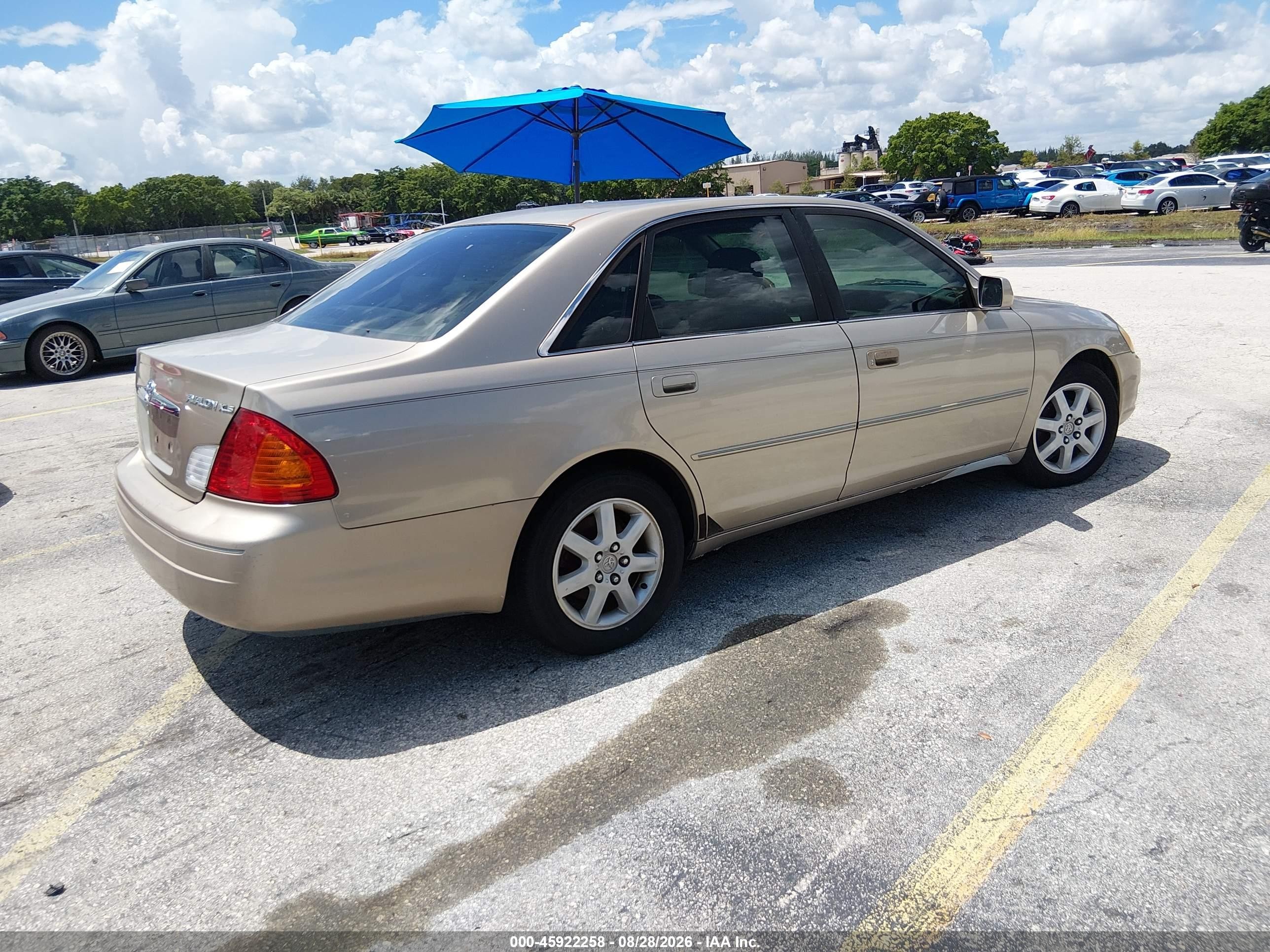 2000 Toyota Avalon Xl/xls Gold vin: 4T1BF28B3YU104765