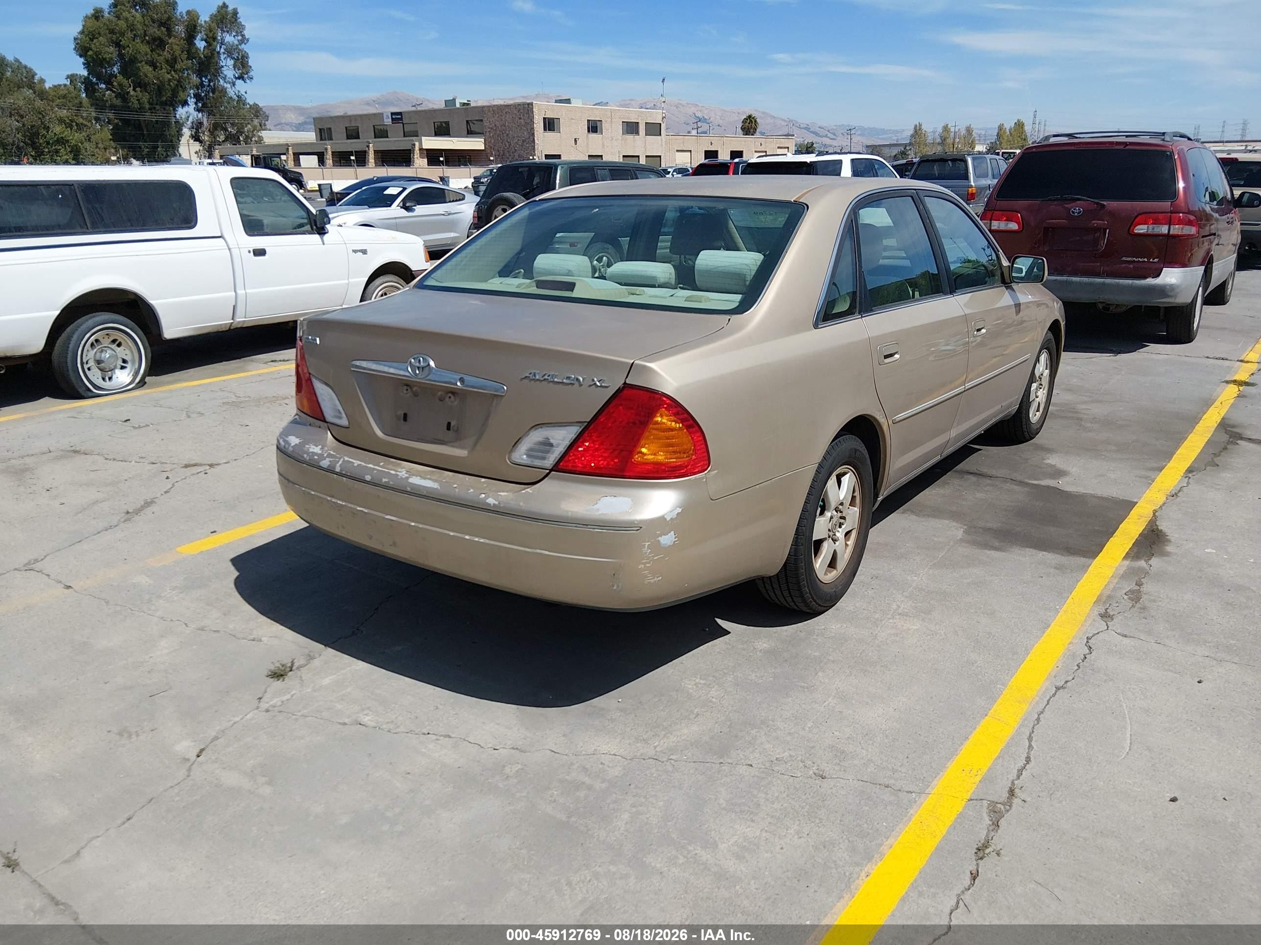 2001 Toyota Avalon Xl Tan vin: 4T1BF28B41U170554