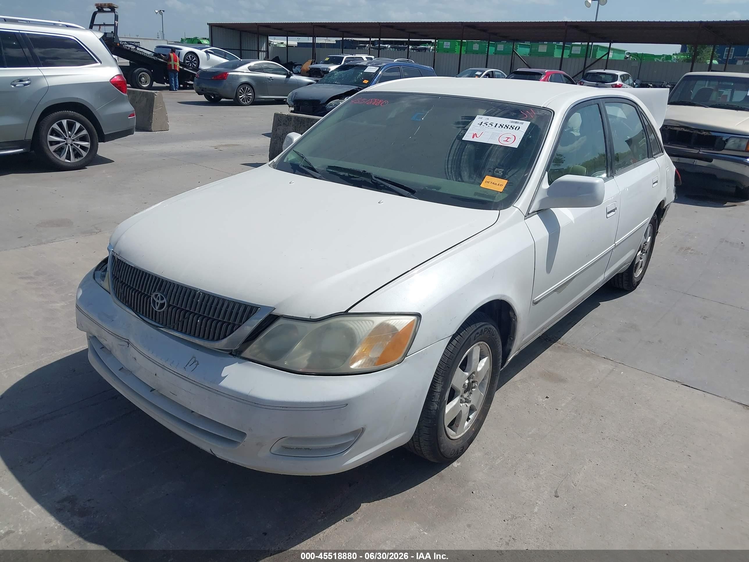 2002 Toyota Avalon Xl White vin: 4T1BF28B42U230723