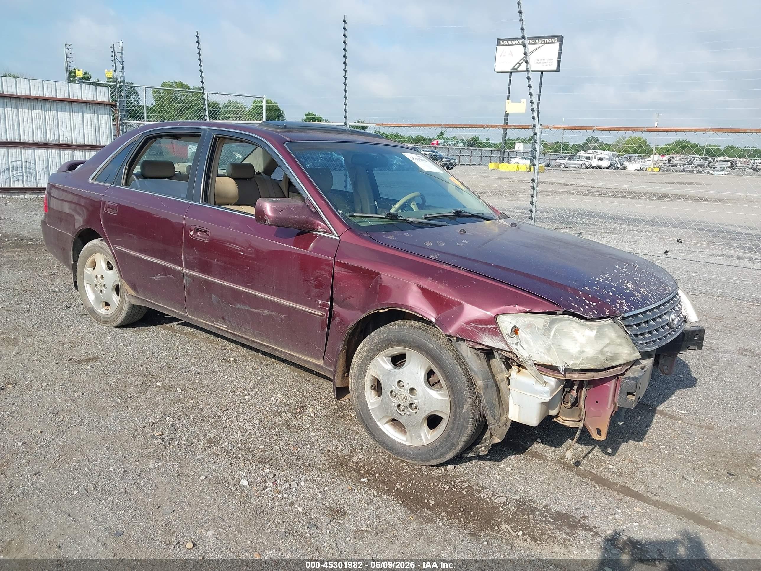 2004 Toyota Avalon Xls Maroon vin: 4T1BF28B44U374260