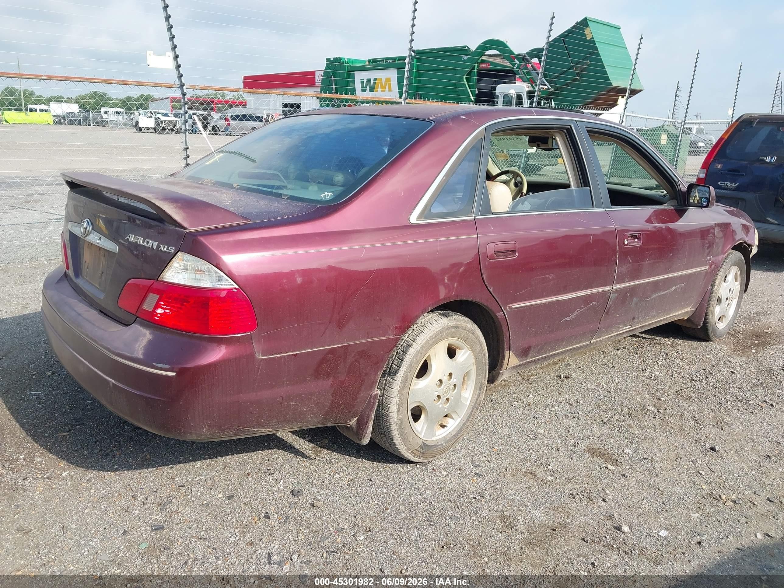 2004 Toyota Avalon Xls Maroon vin: 4T1BF28B44U374260