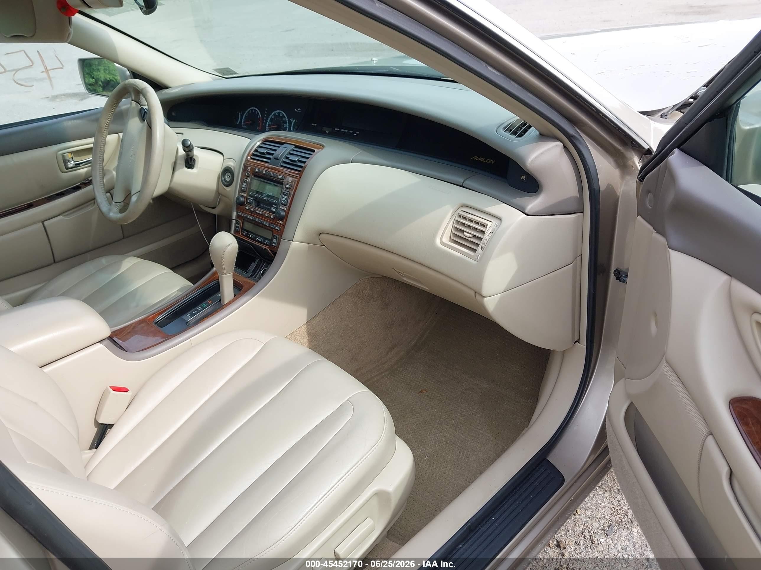 2000 Toyota Avalon Xls Champagne vin: 4T1BF28B4YU082470