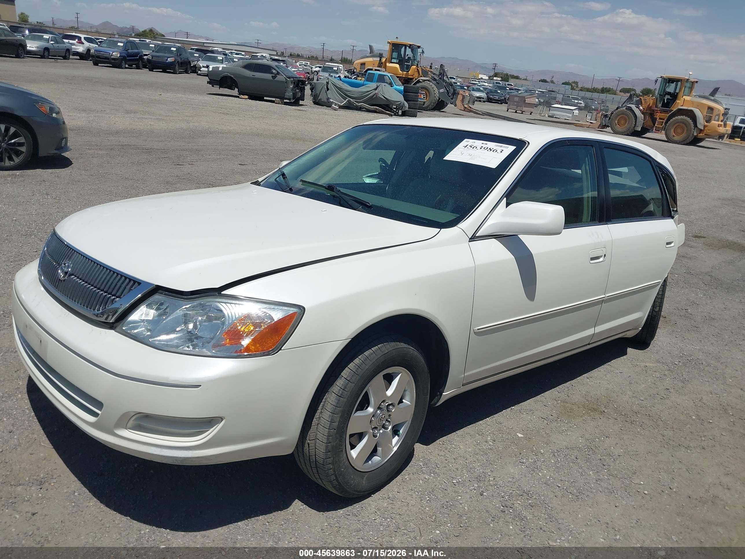 2001 Toyota Avalon Xl White vin: 4T1BF28B51U127857