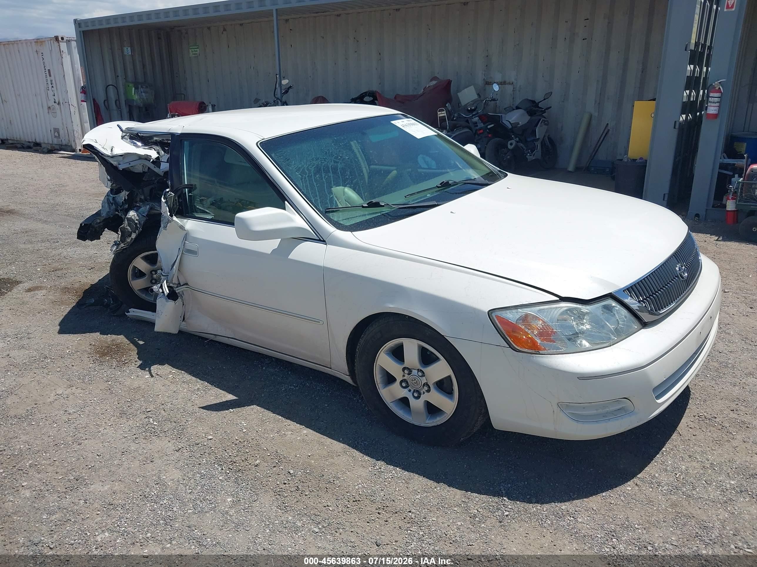 2001 Toyota Avalon Xl White vin: 4T1BF28B51U127857