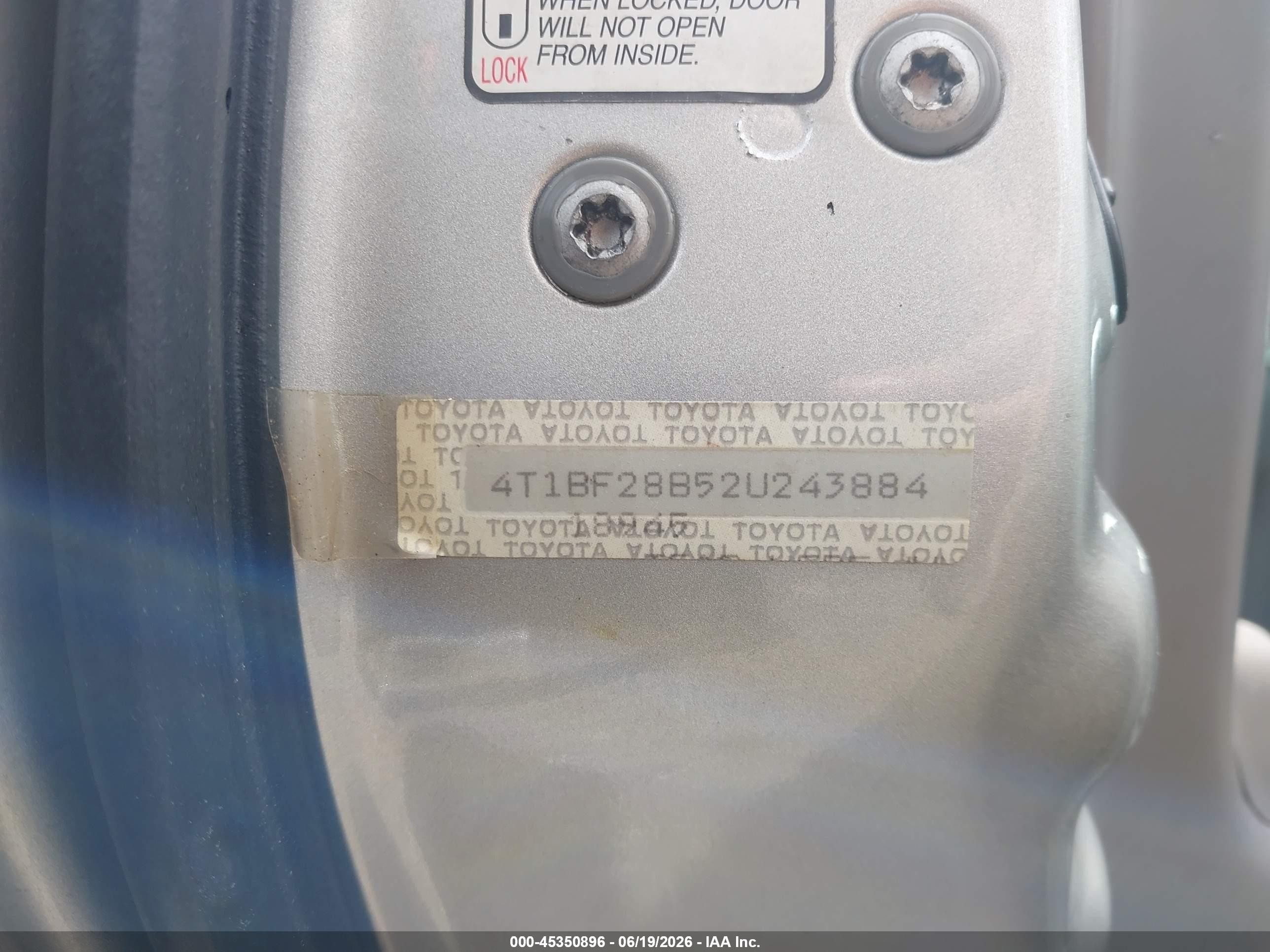 2002 Toyota Avalon Xls Silver vin: 4T1BF28B52U243884