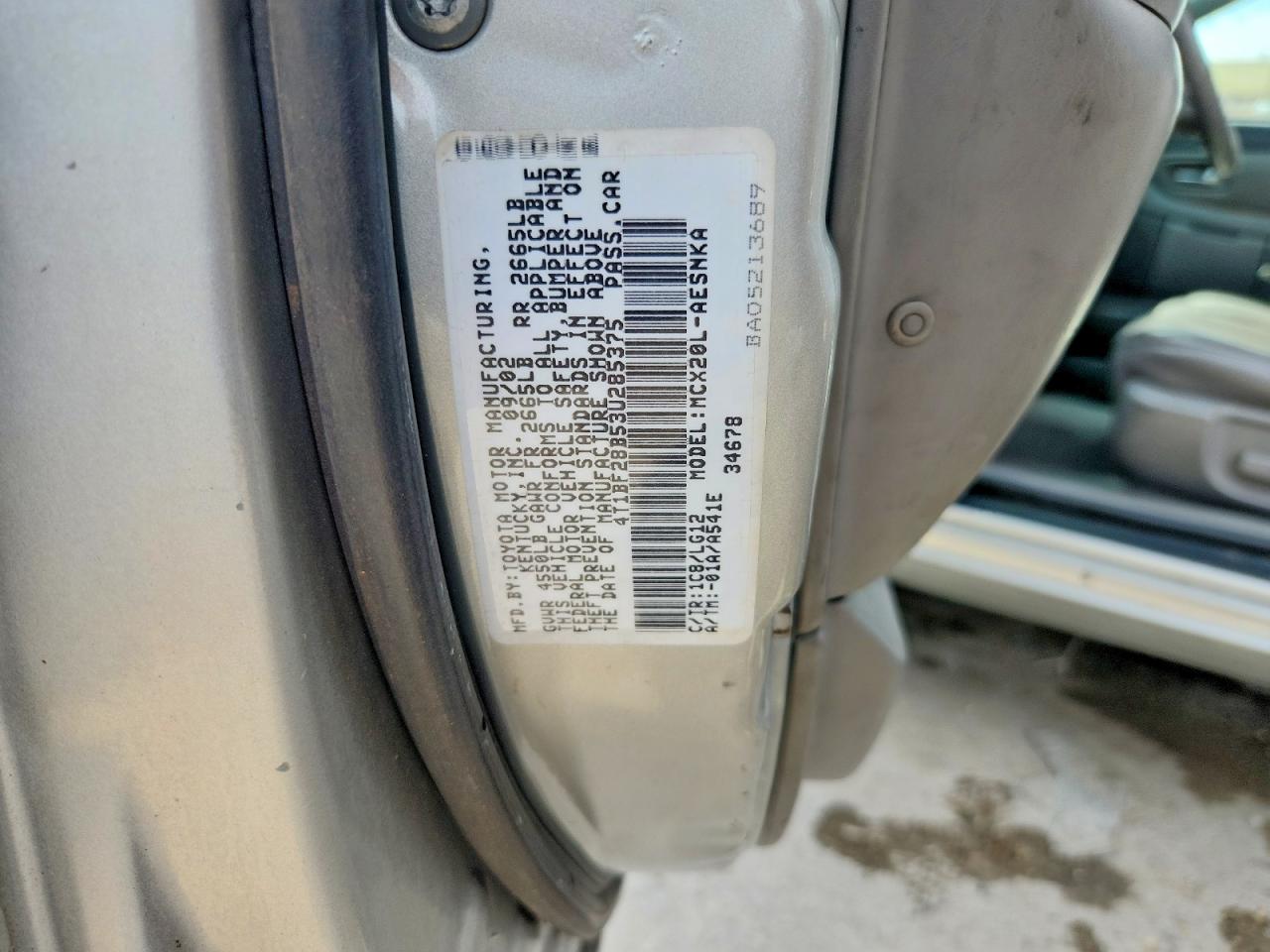 2003 Toyota Avalon Xl Silver vin: 4T1BF28B53U285375