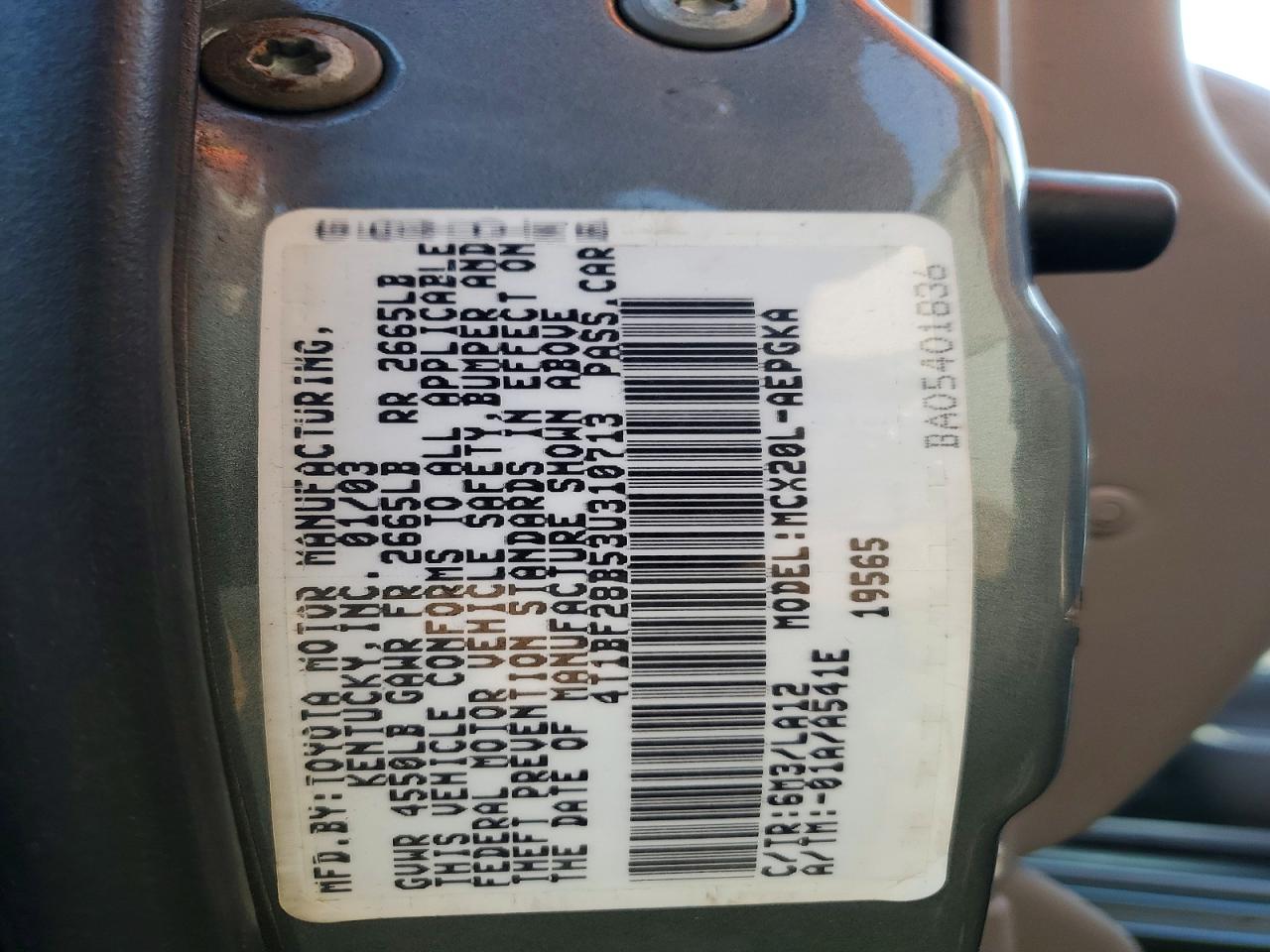 2003 Toyota Avalon Xls Blue vin: 4T1BF28B53U310713