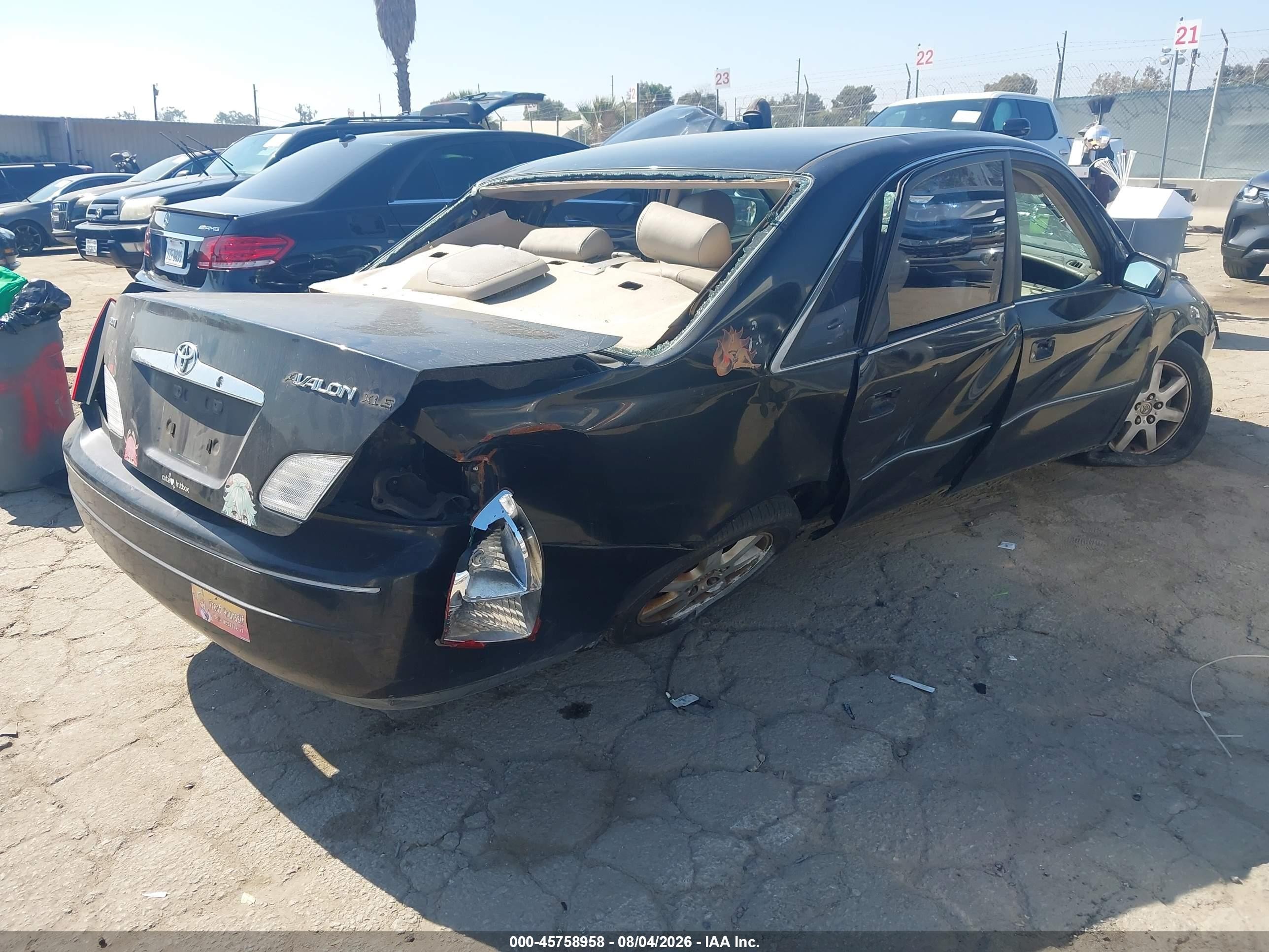 2000 Toyota Avalon Xls Black vin: 4T1BF28B5YU017515