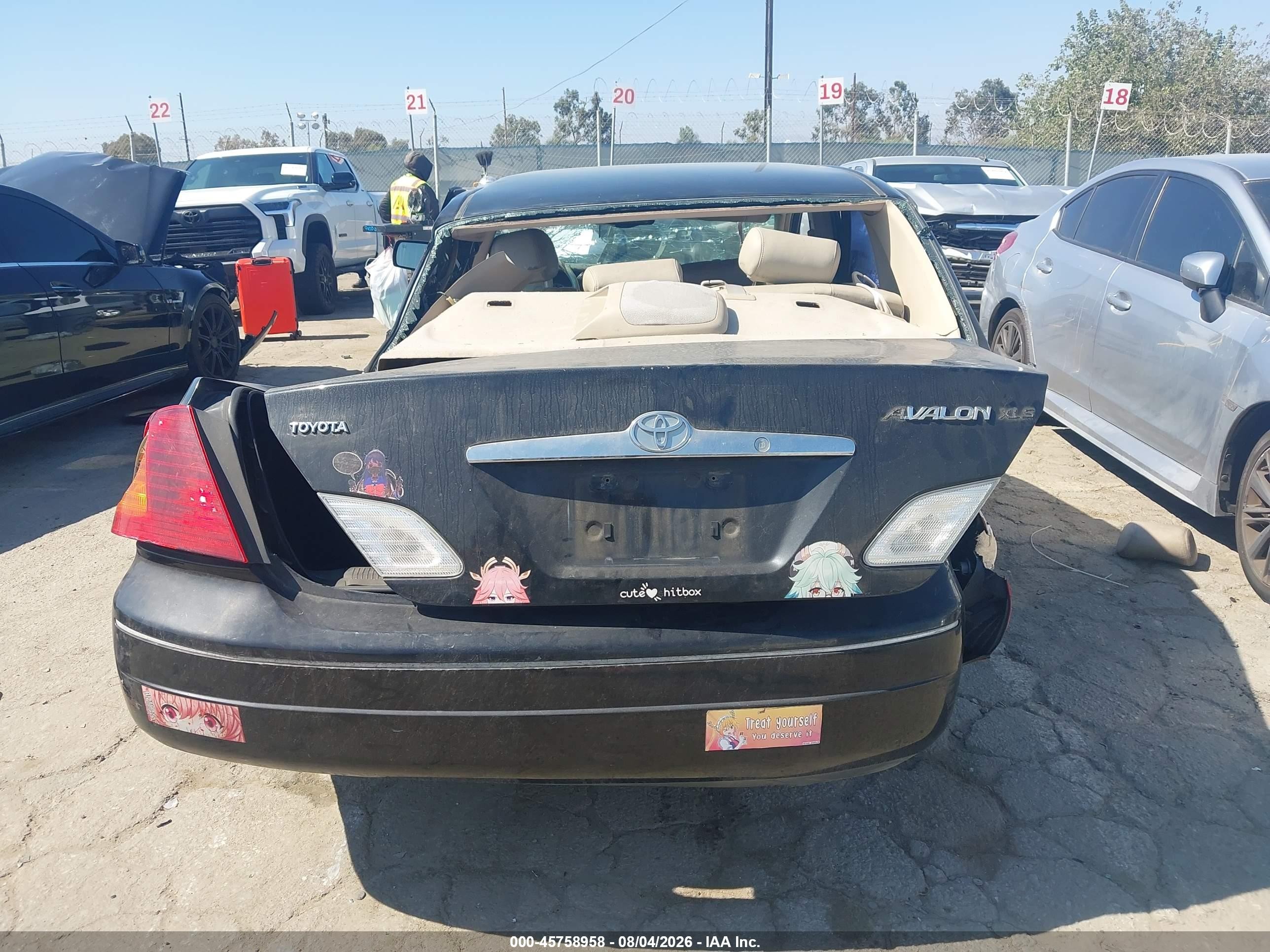 2000 Toyota Avalon Xls Black vin: 4T1BF28B5YU017515