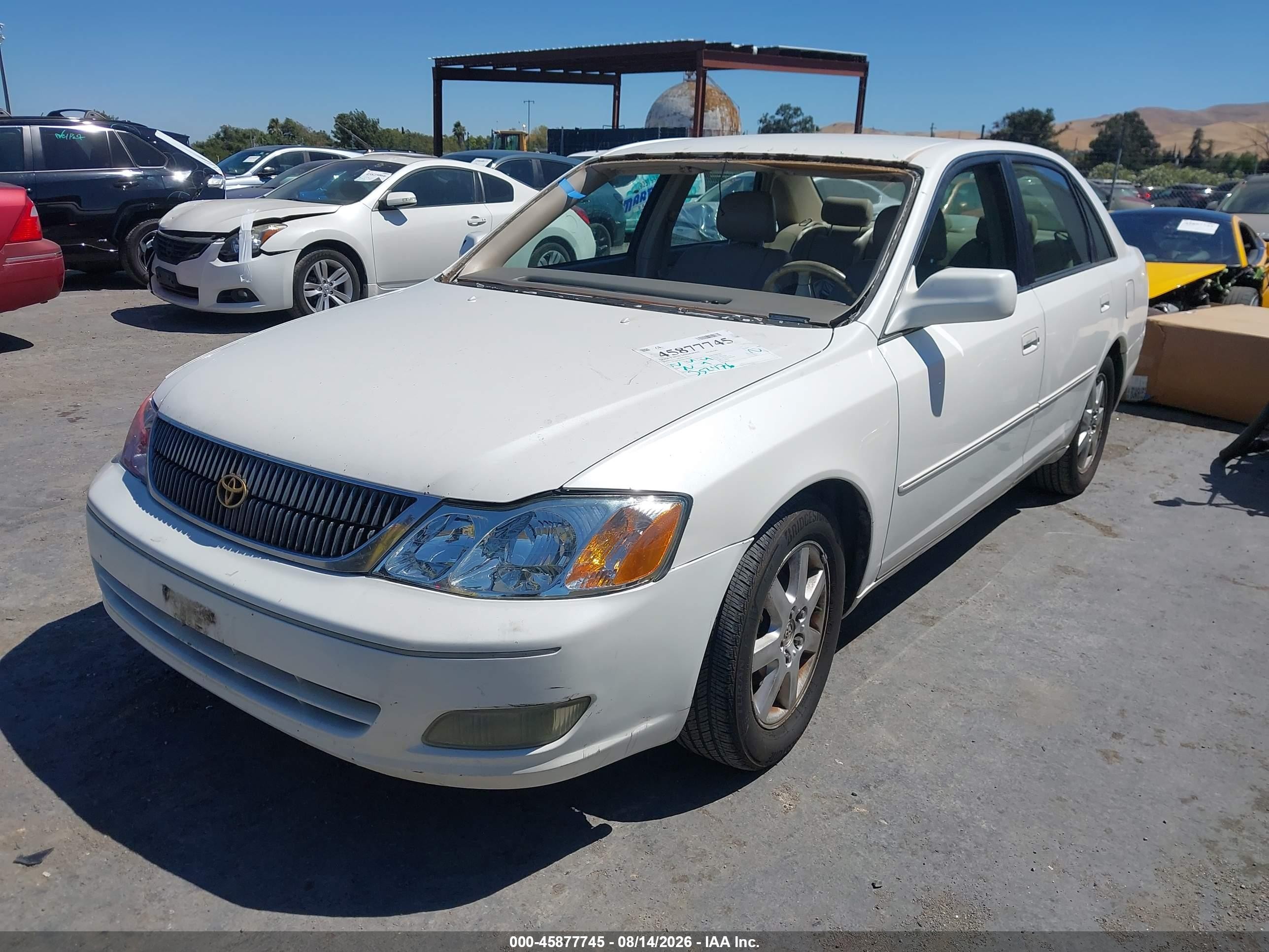 2001 Toyota Avalon Xls White vin: 4T1BF28B61U187209