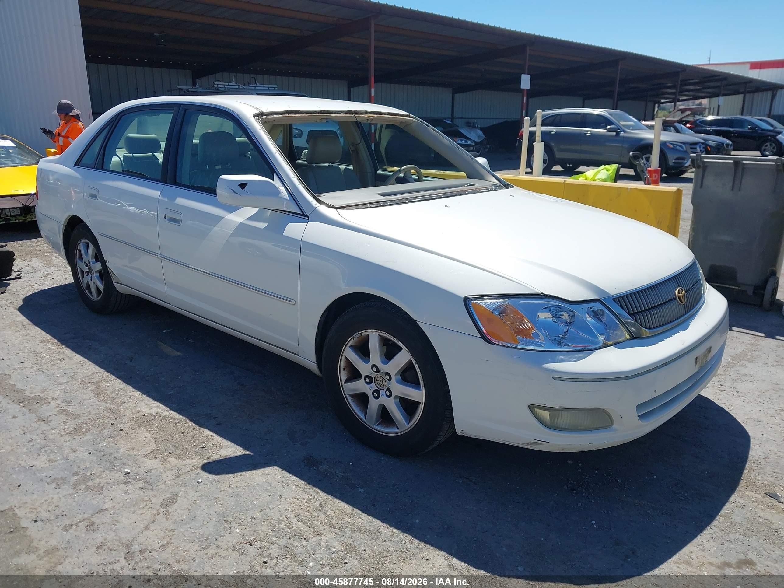 2001 Toyota Avalon Xls White vin: 4T1BF28B61U187209