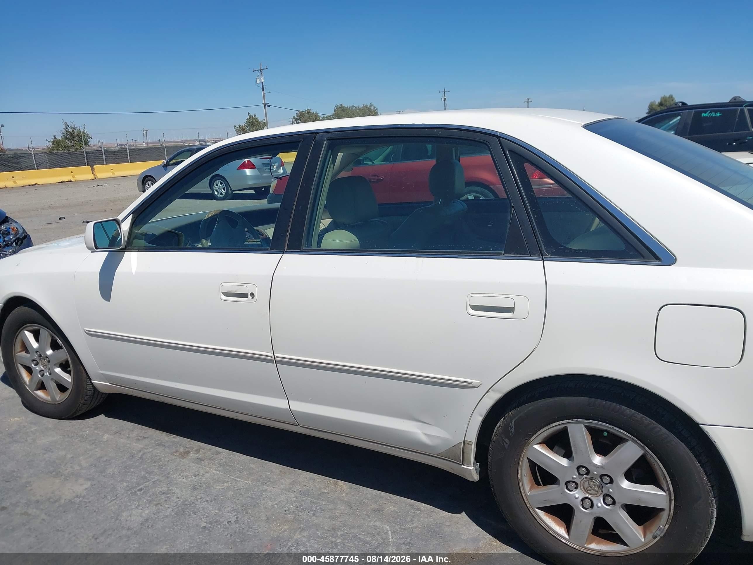 2001 Toyota Avalon Xls White vin: 4T1BF28B61U187209