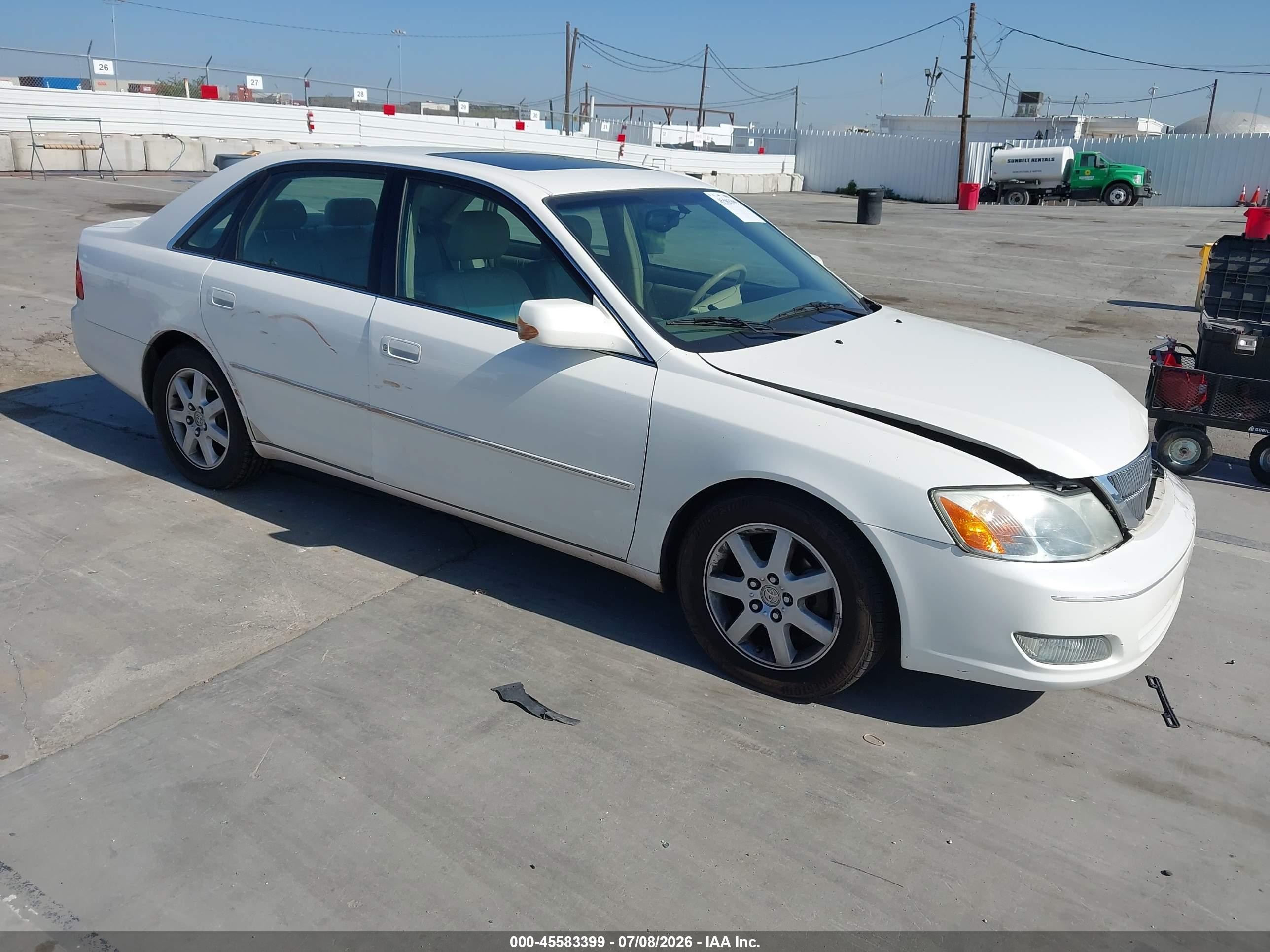 2001 Toyota Avalon Xls White vin: 4T1BF28B61U193754