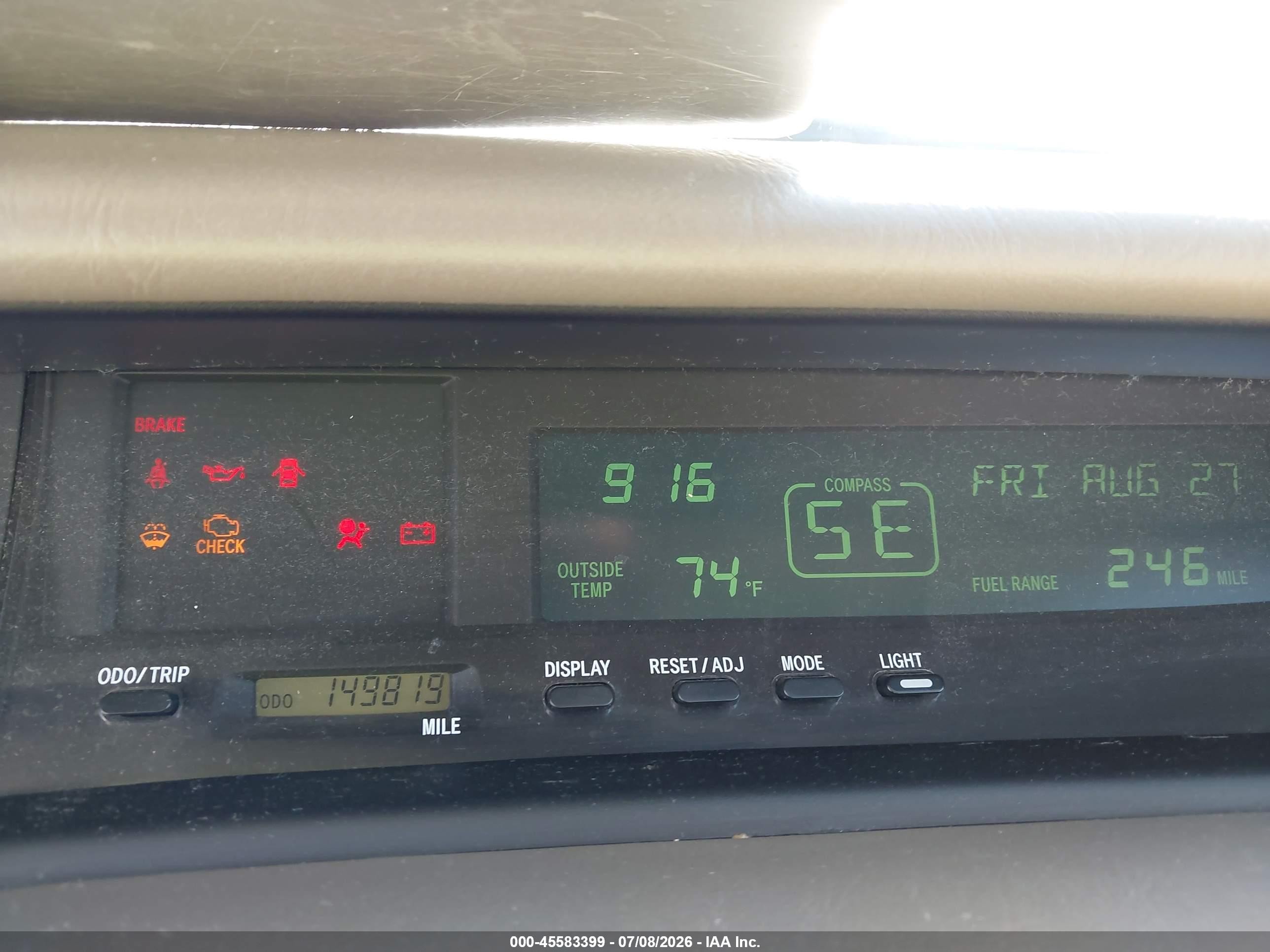 2001 Toyota Avalon Xls White vin: 4T1BF28B61U193754