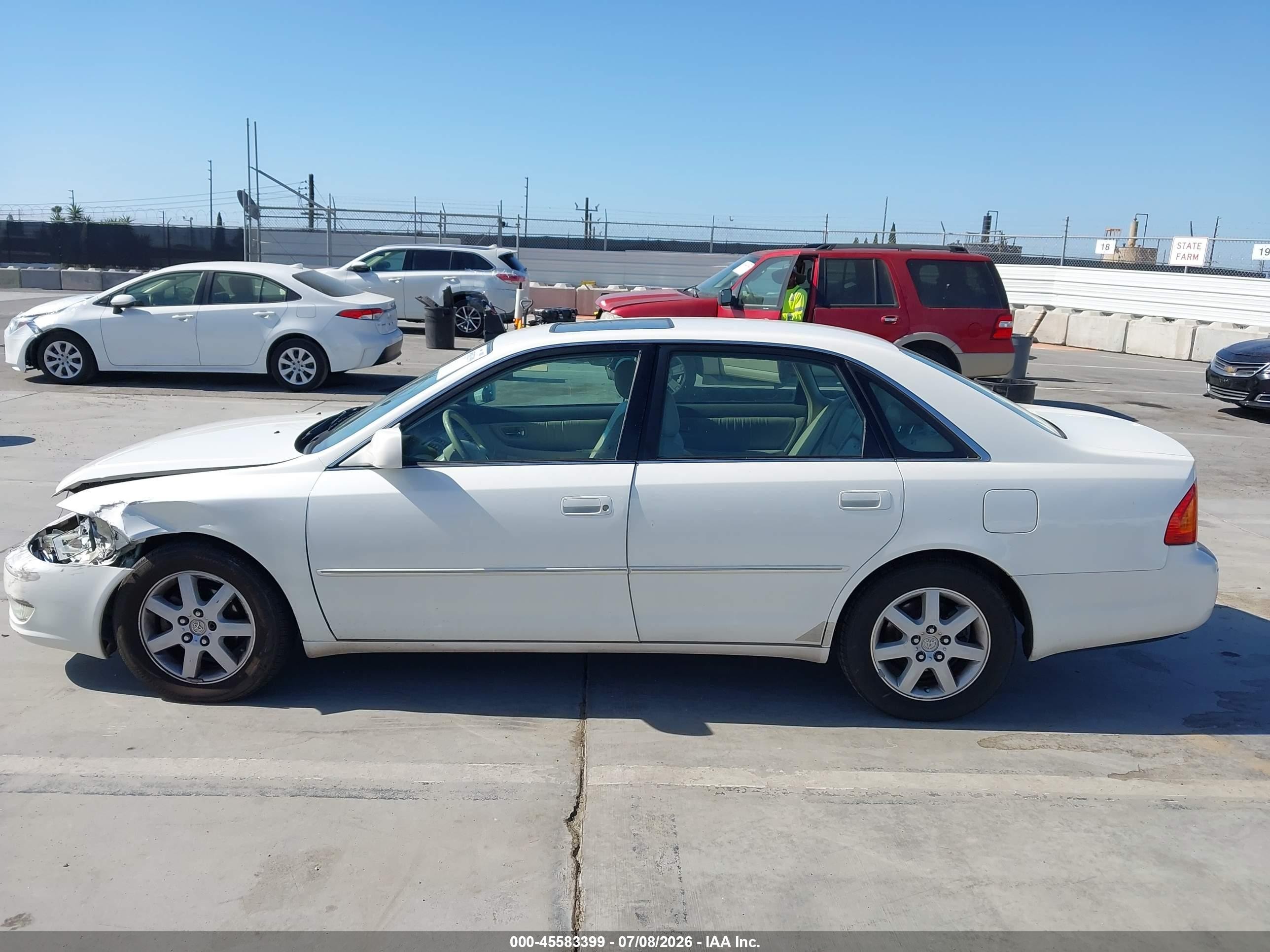 2001 Toyota Avalon Xls White vin: 4T1BF28B61U193754