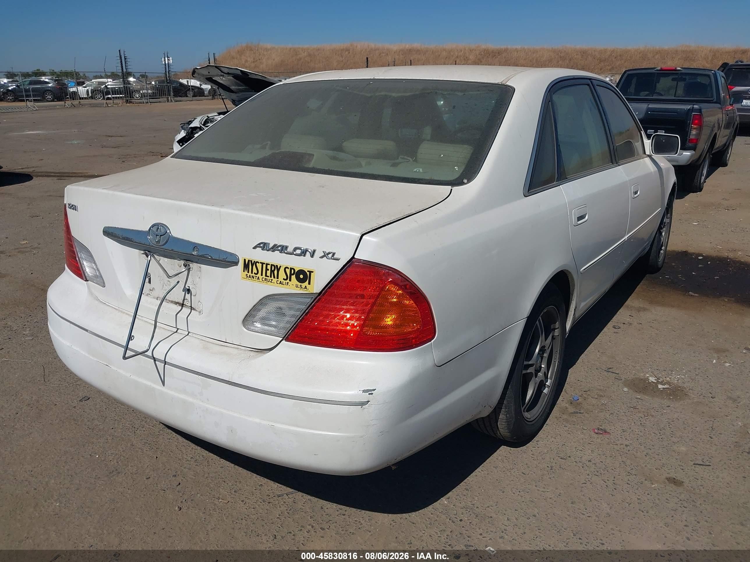 2002 Toyota Avalon Xl White vin: 4T1BF28B62U261696