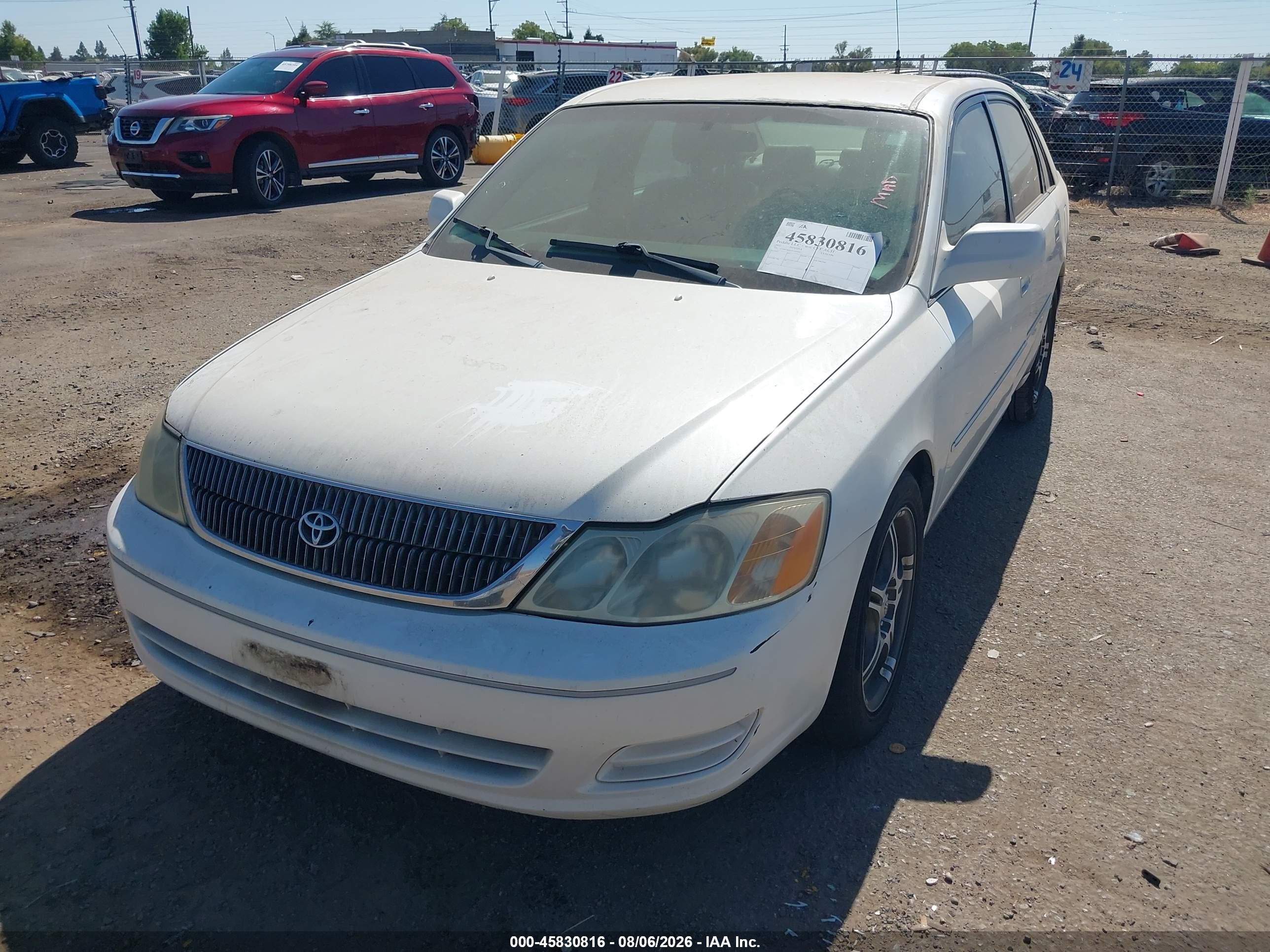 2002 Toyota Avalon Xl White vin: 4T1BF28B62U261696
