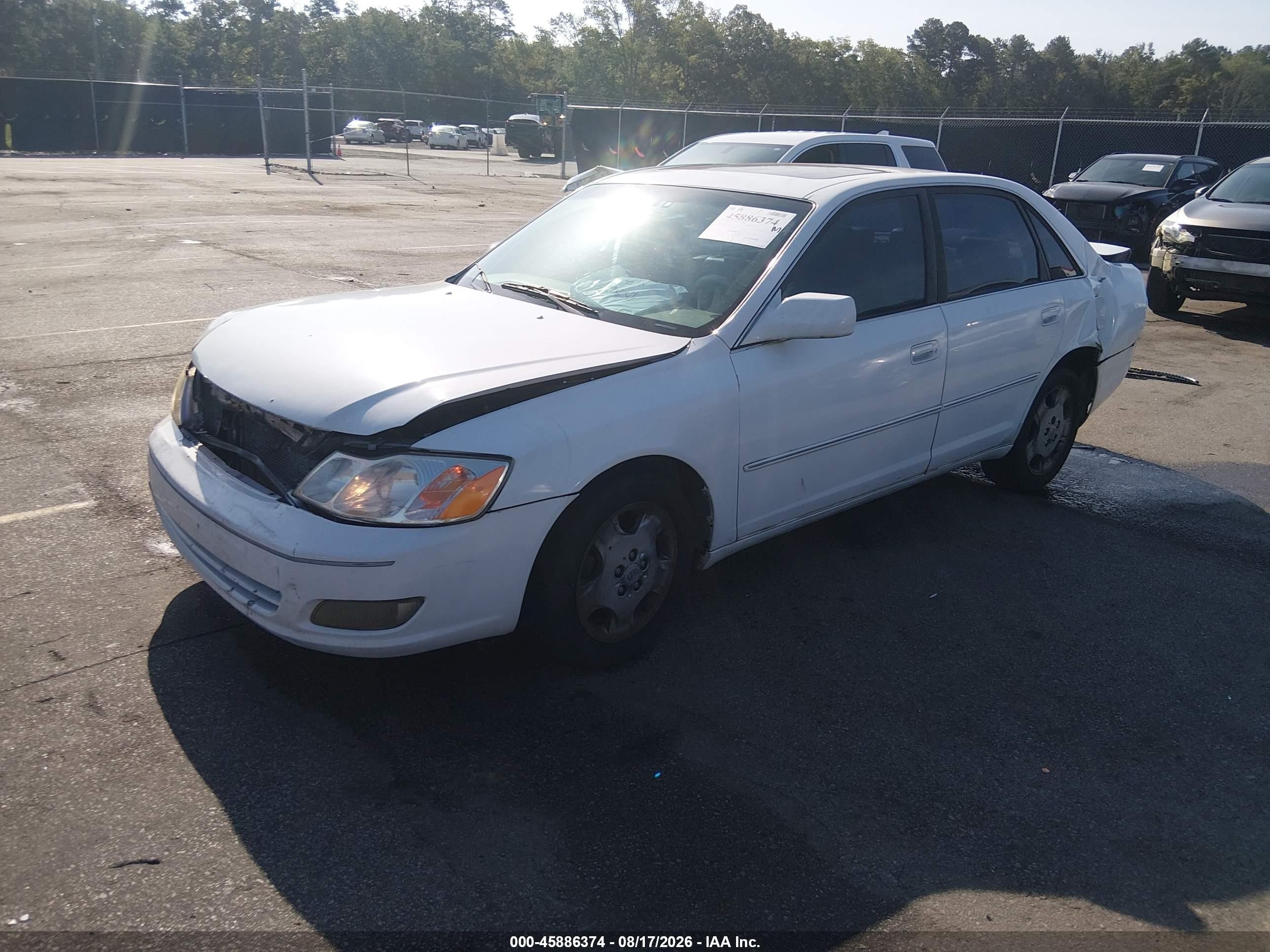 2003 Toyota Avalon Xls White vin: 4T1BF28B63U270660