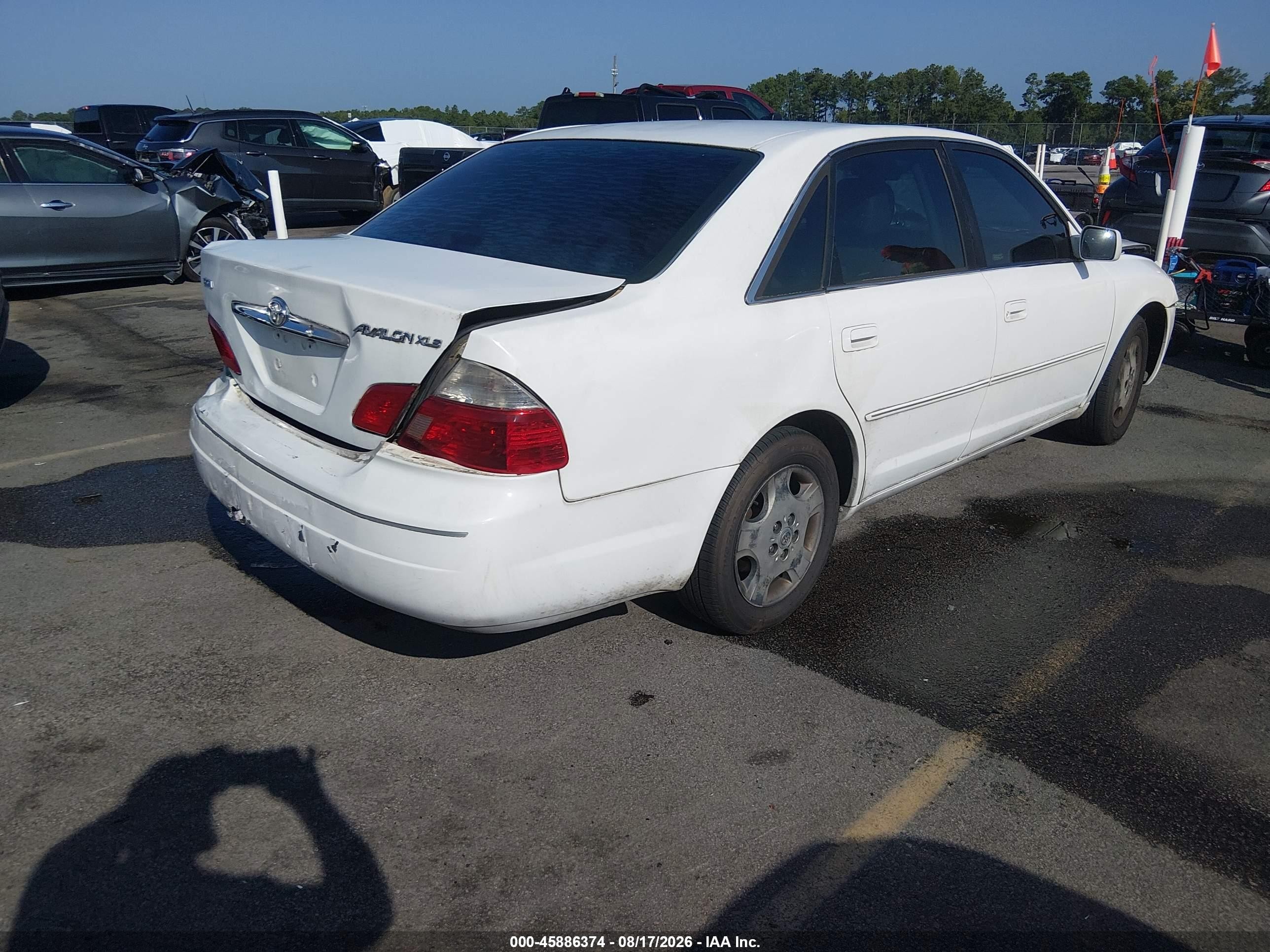 2003 Toyota Avalon Xls White vin: 4T1BF28B63U270660