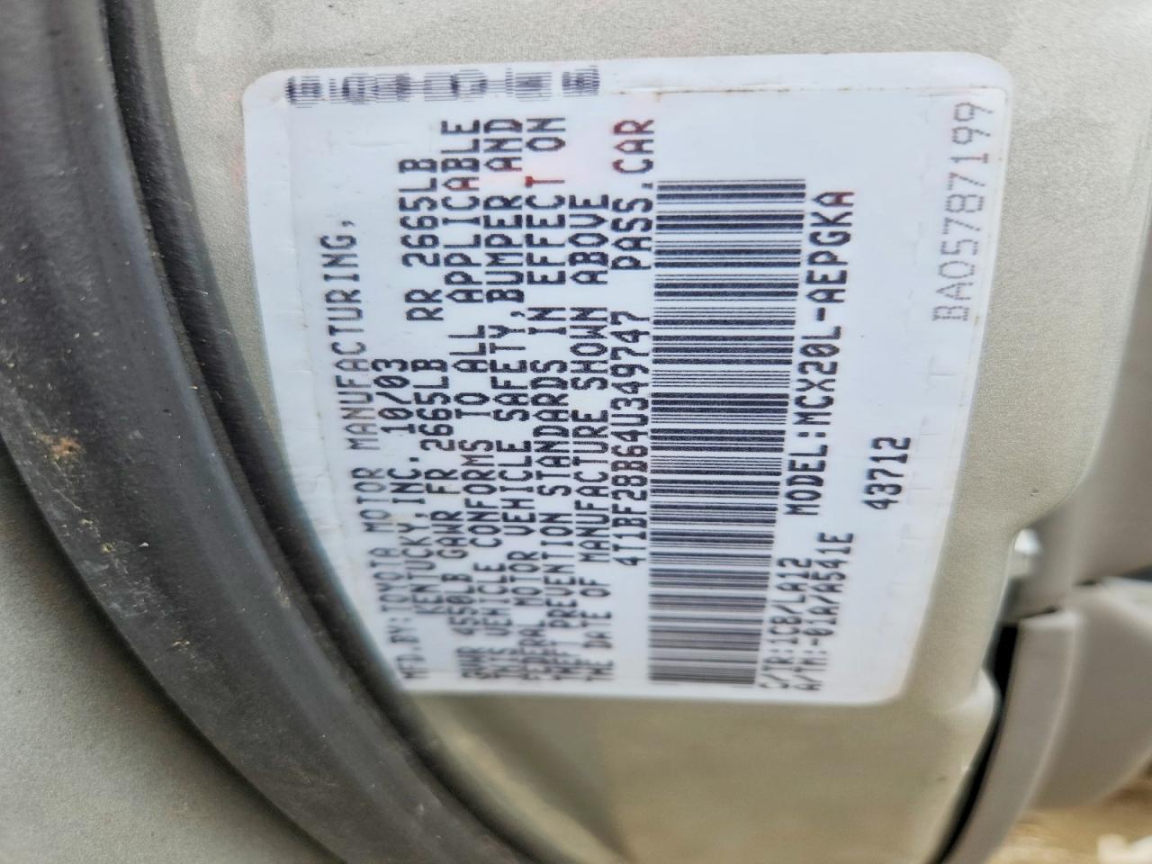 2004 Toyota Avalon Xls Silver vin: 4T1BF28B64U349747