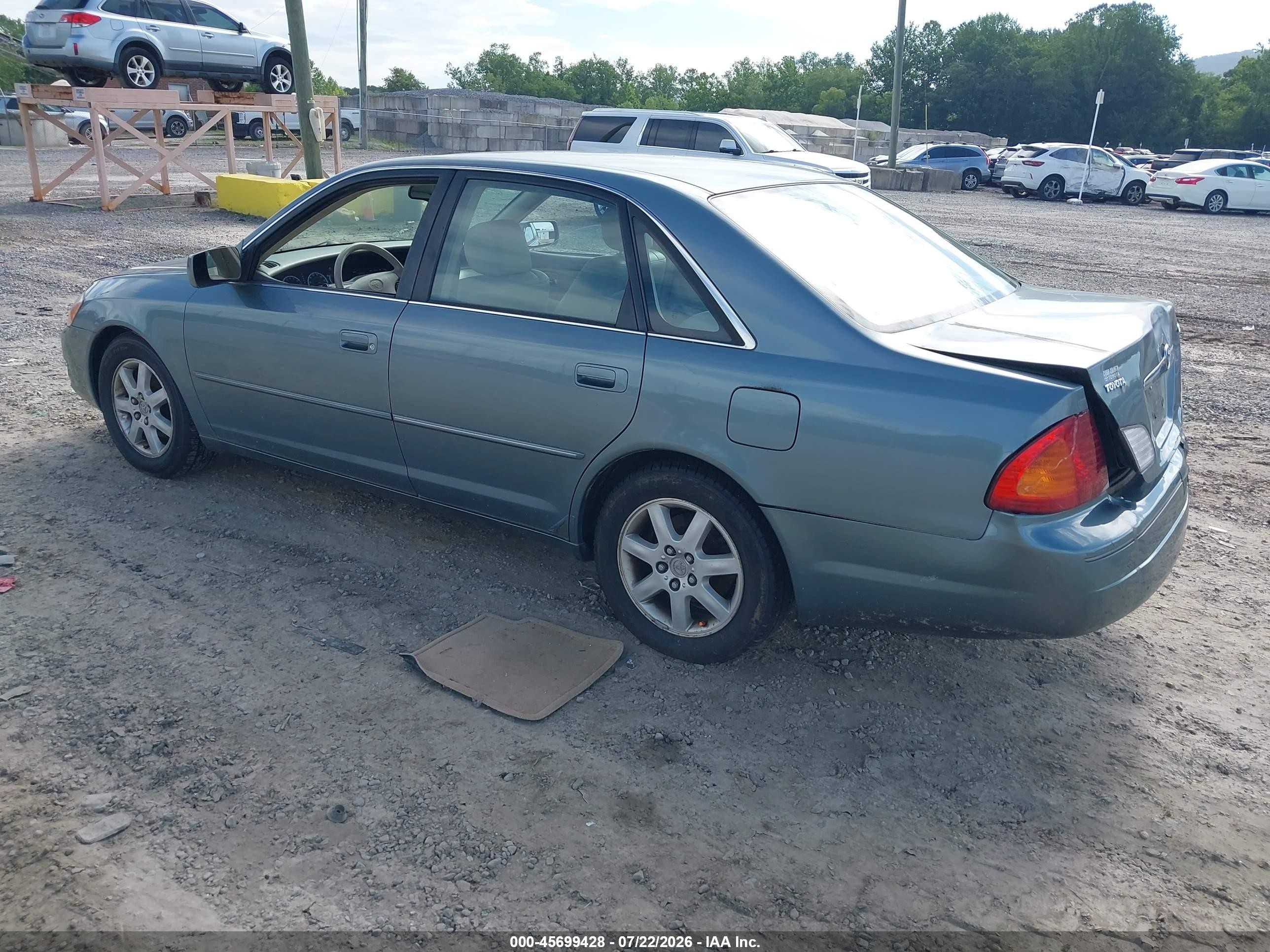 2000 Toyota Avalon Xls Green vin: 4T1BF28B6YU045422