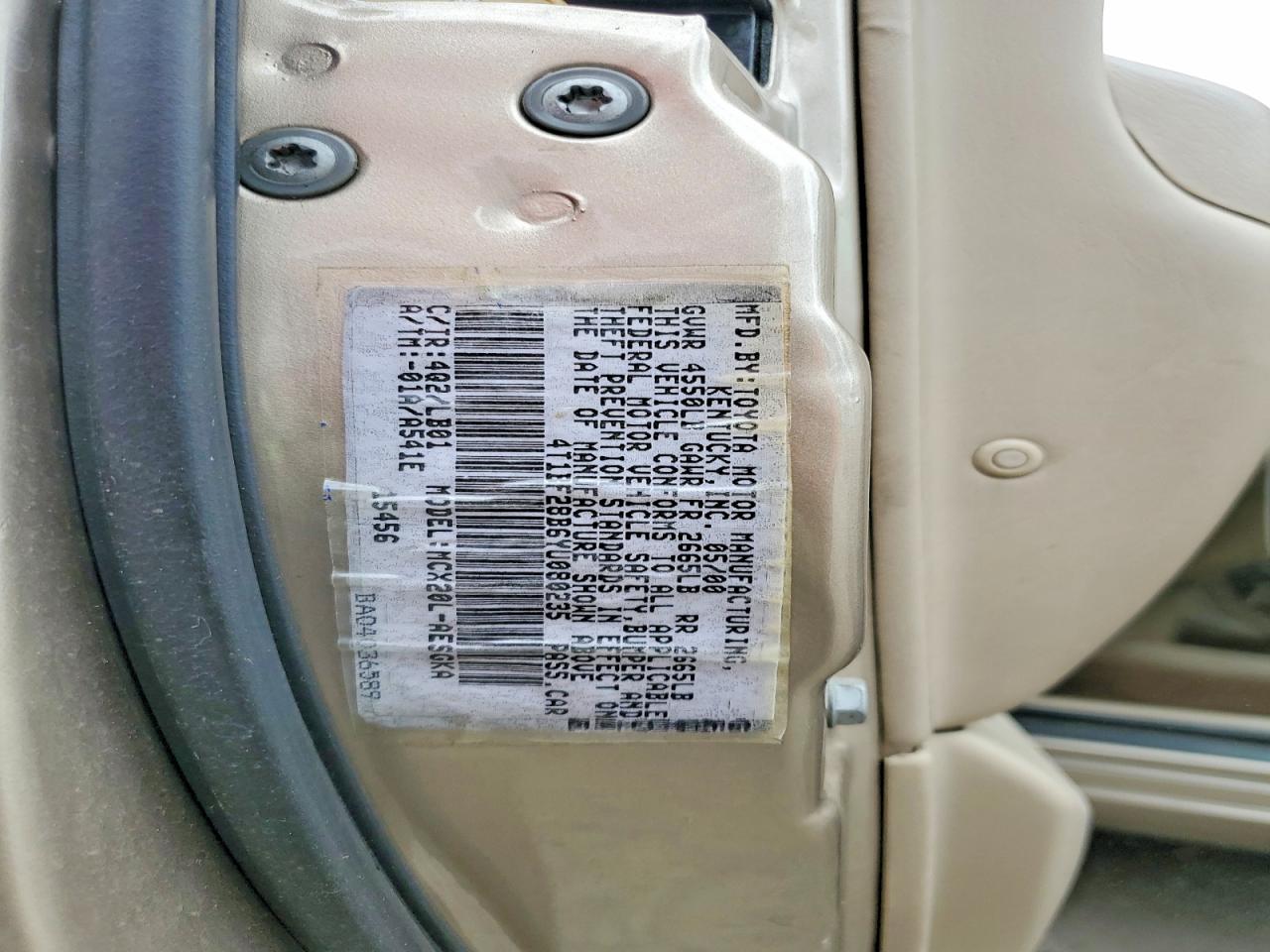 2000 Toyota Avalon Xls Tan vin: 4T1BF28B6YU080235