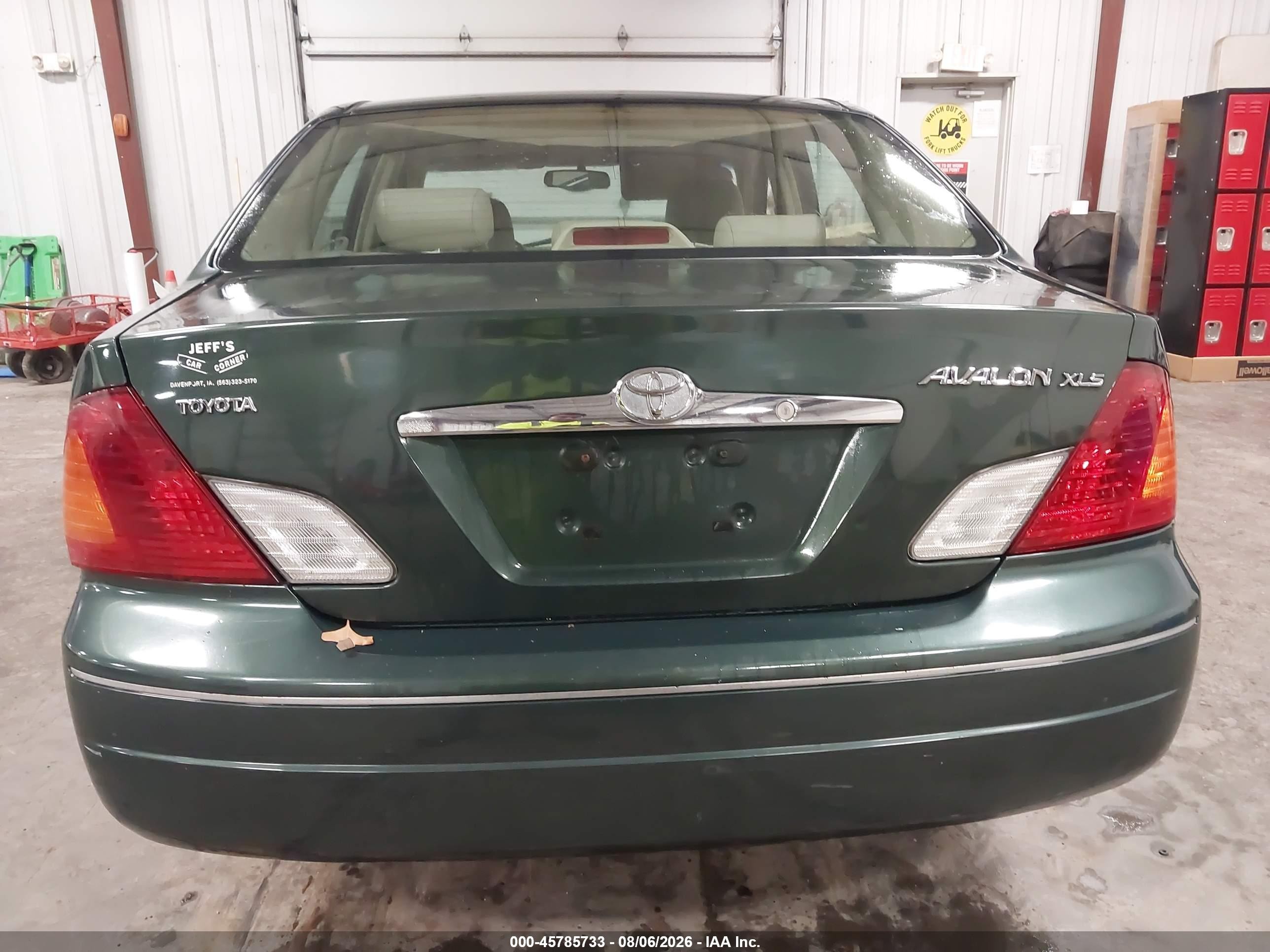 2002 Toyota Avalon Xls Green vin: 4T1BF28B72U252067