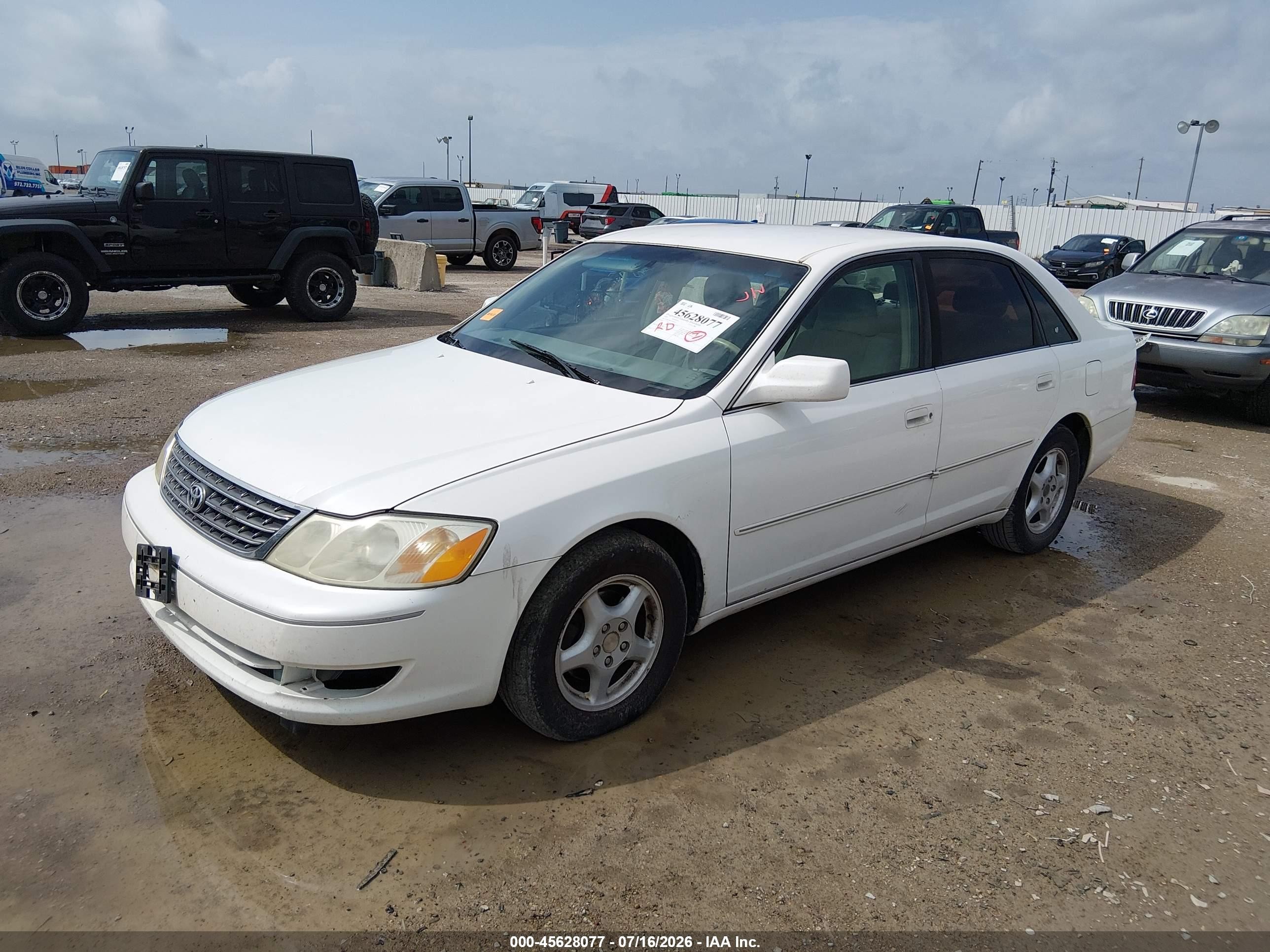 2003 Toyota Avalon Xl Белый vin: 4T1BF28B73U312513