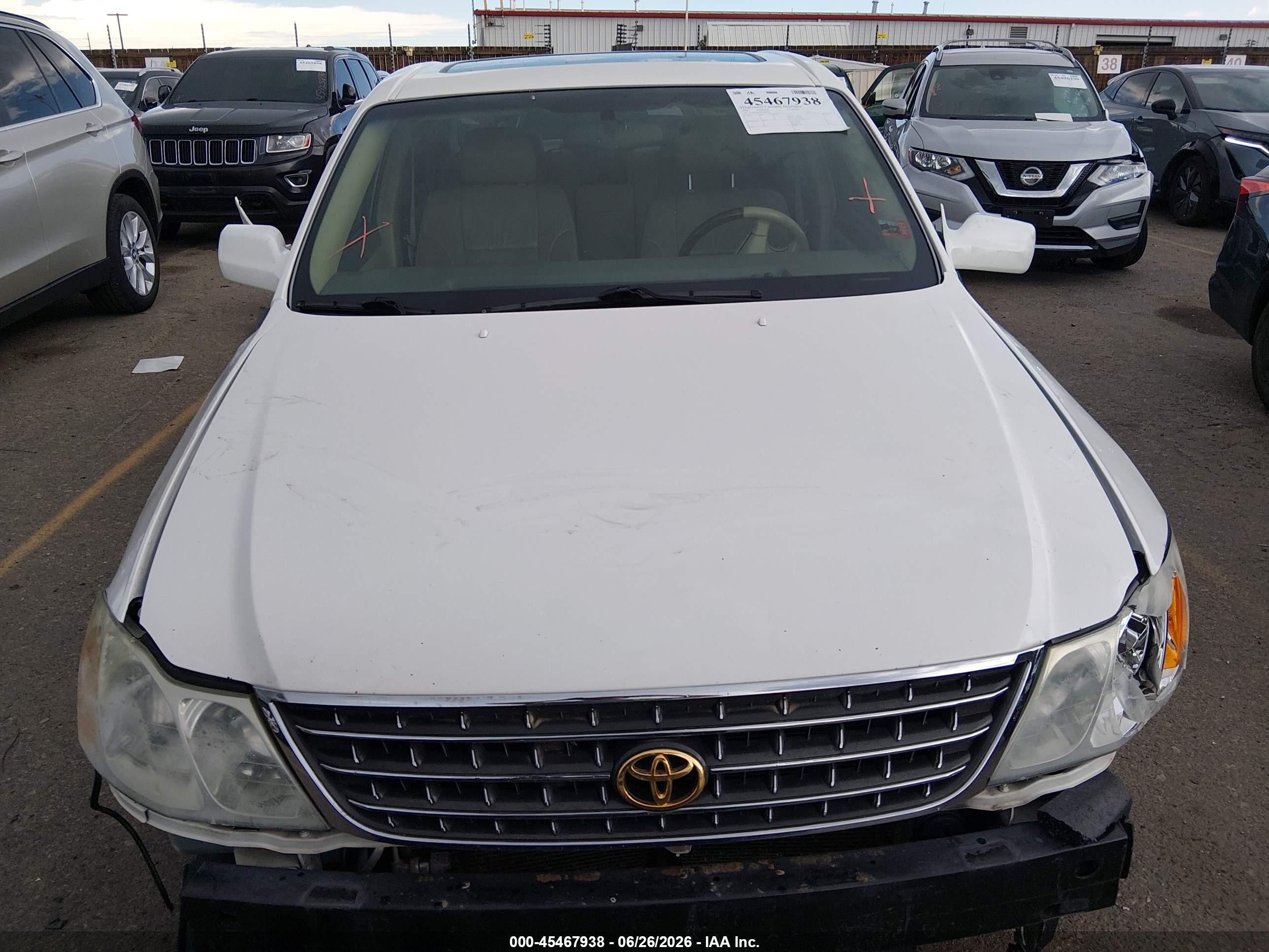 2004 Toyota Avalon Xls White vin: 4T1BF28B74U384703