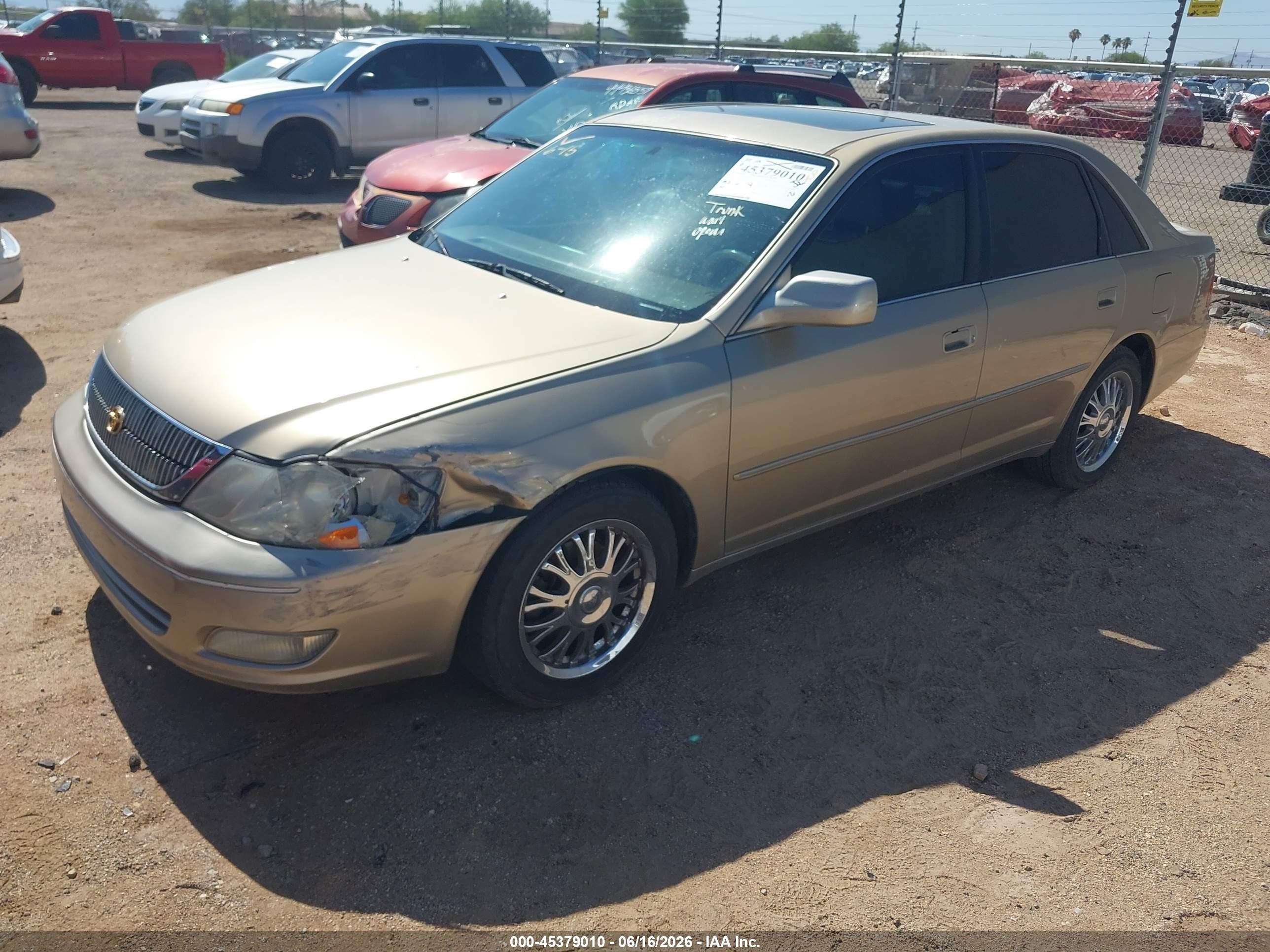 2001 Toyota Avalon Xls Gold vin: 4T1BF28B81U146113