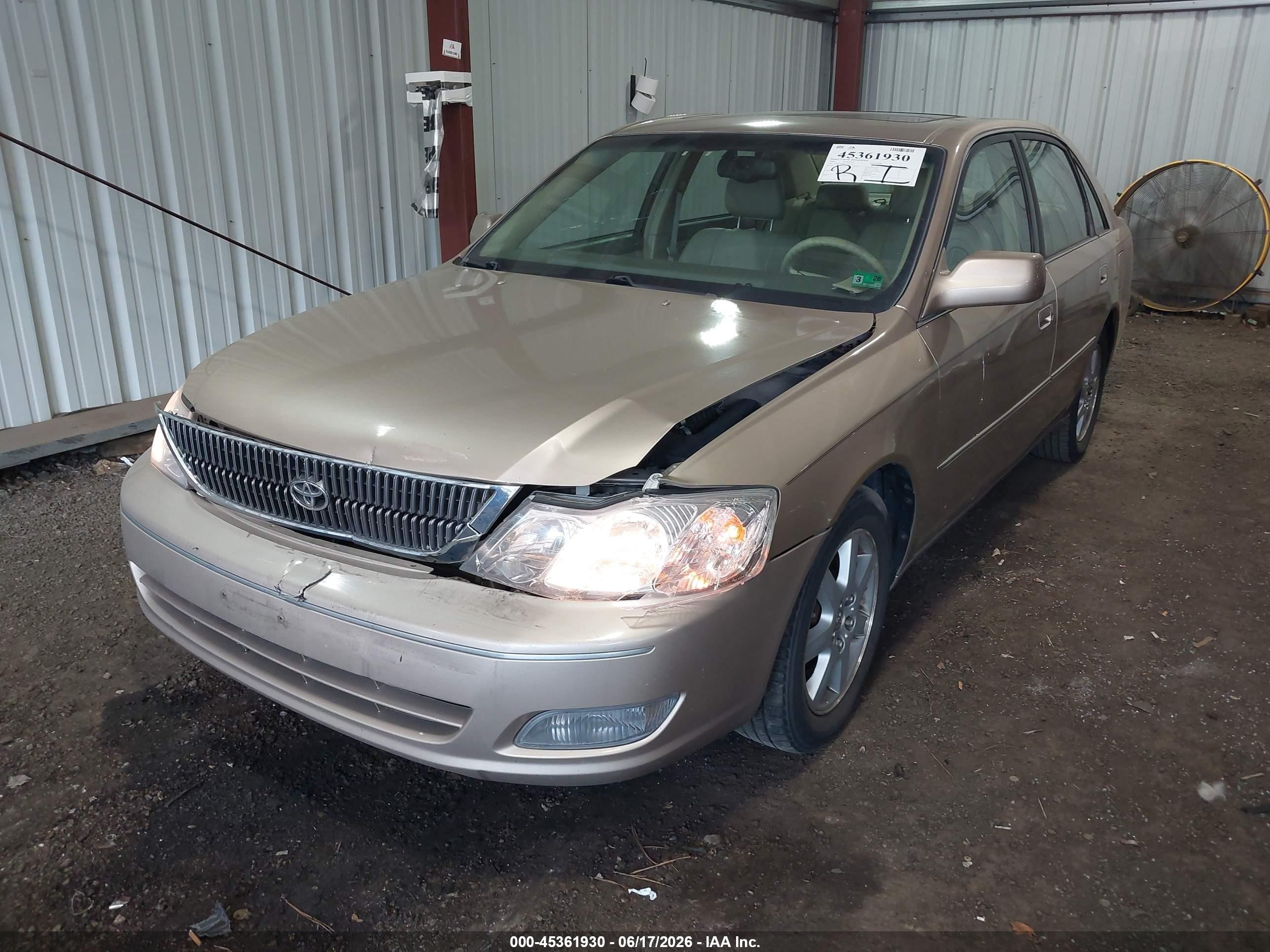 2001 Toyota Avalon Xls Beige vin: 4T1BF28B81U147519