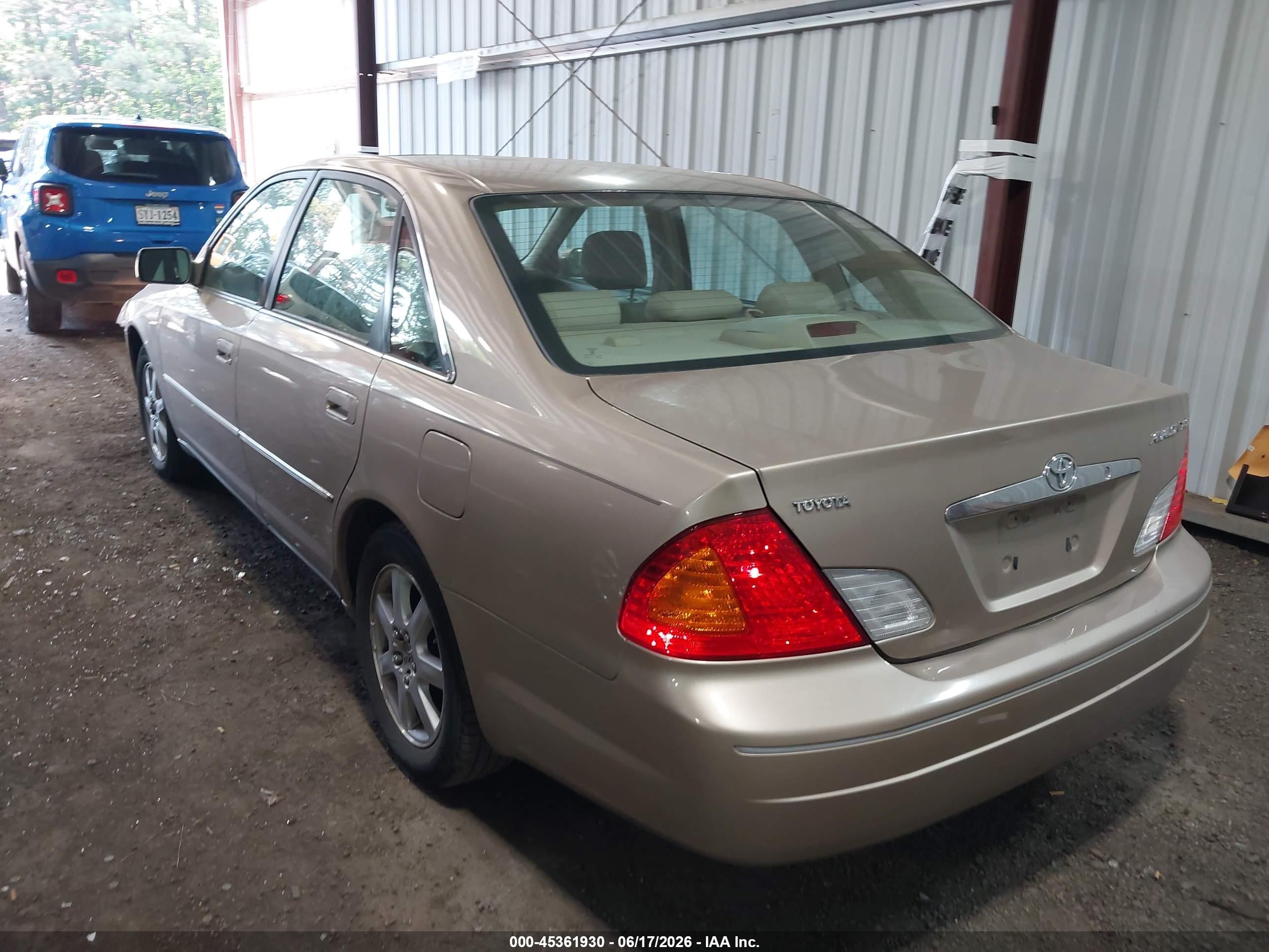 2001 Toyota Avalon Xls Beige vin: 4T1BF28B81U147519