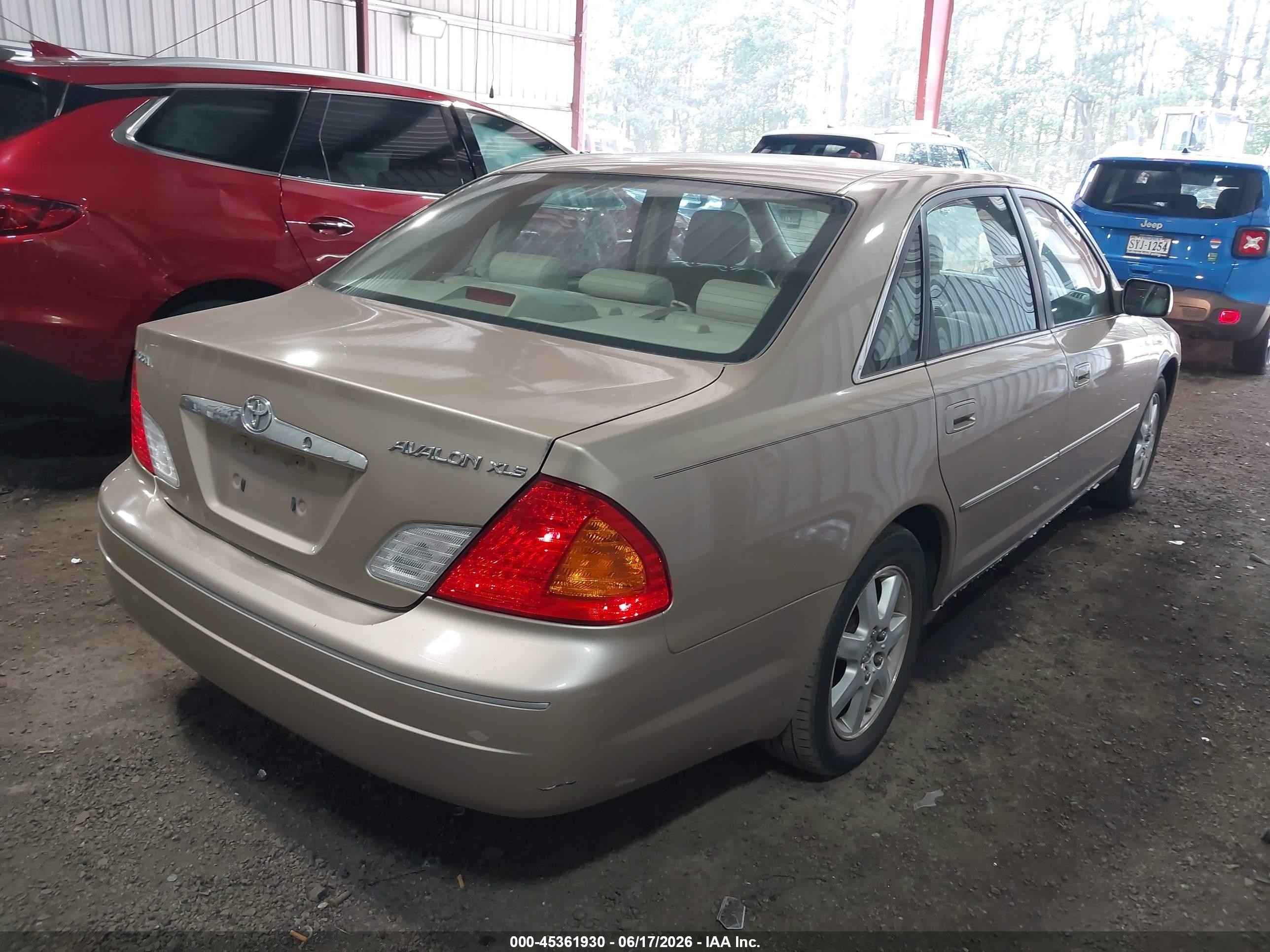 2001 Toyota Avalon Xls Beige vin: 4T1BF28B81U147519