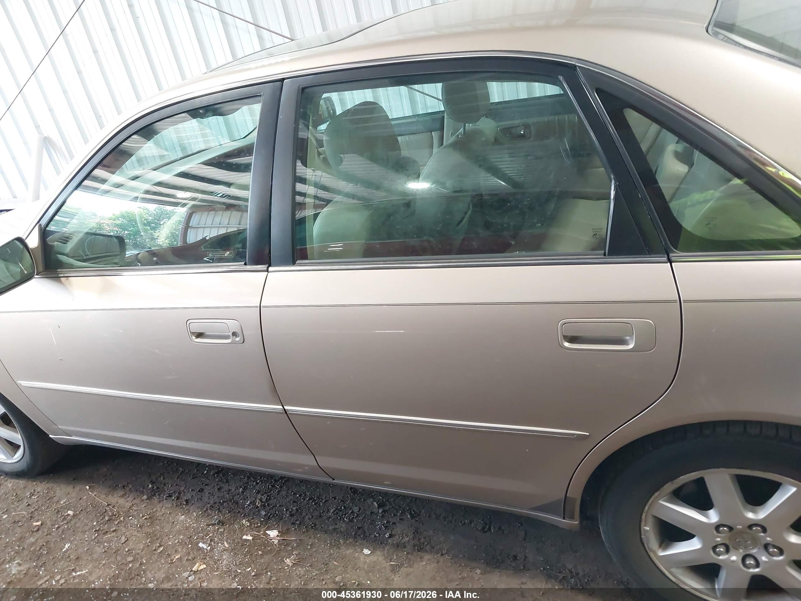 2001 Toyota Avalon Xls Beige vin: 4T1BF28B81U147519