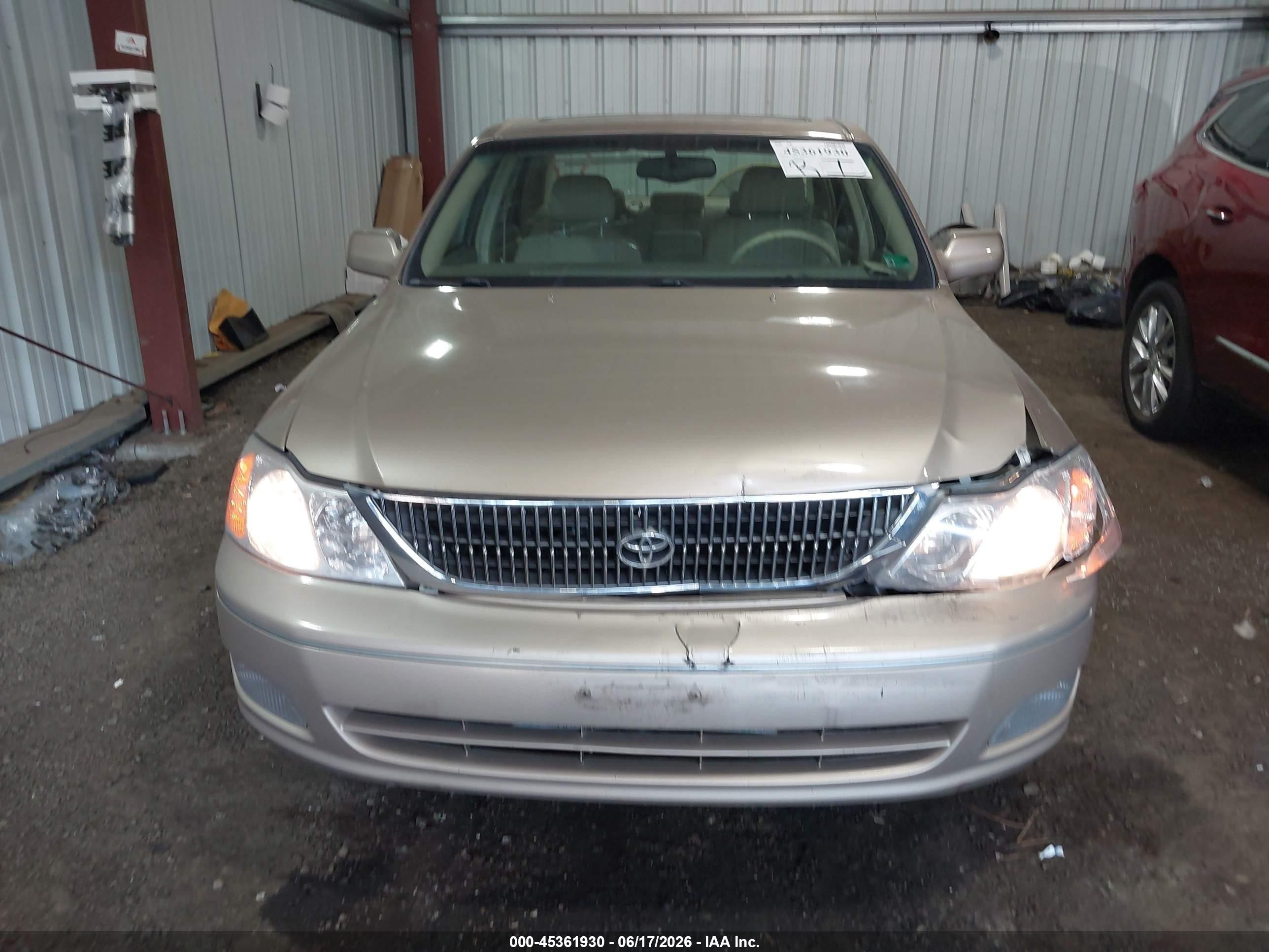 2001 Toyota Avalon Xls Beige vin: 4T1BF28B81U147519