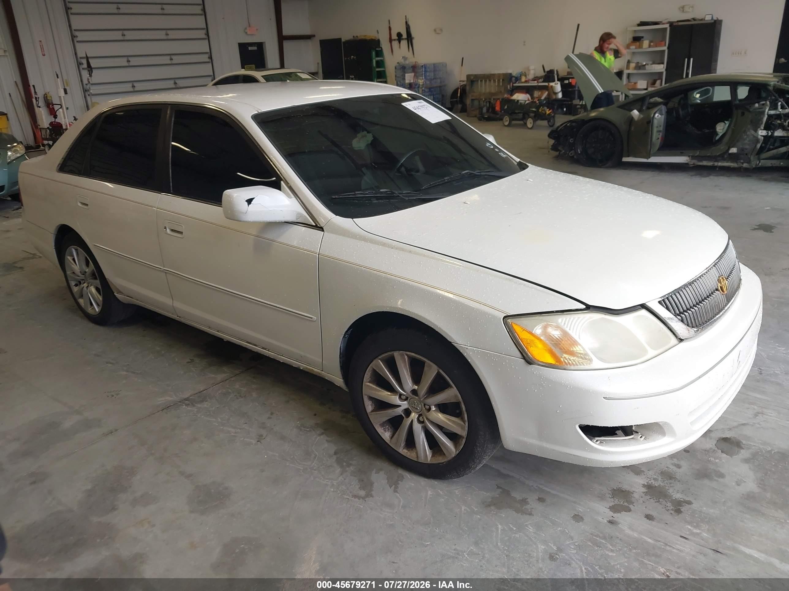 2001 Toyota Avalon Xl White vin: 4T1BF28B81U157189