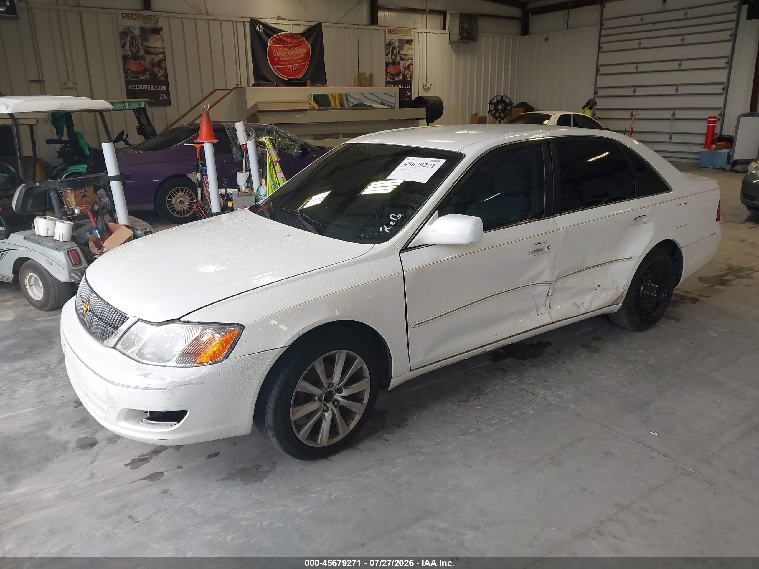 2001 Toyota Avalon Xl White vin: 4T1BF28B81U157189