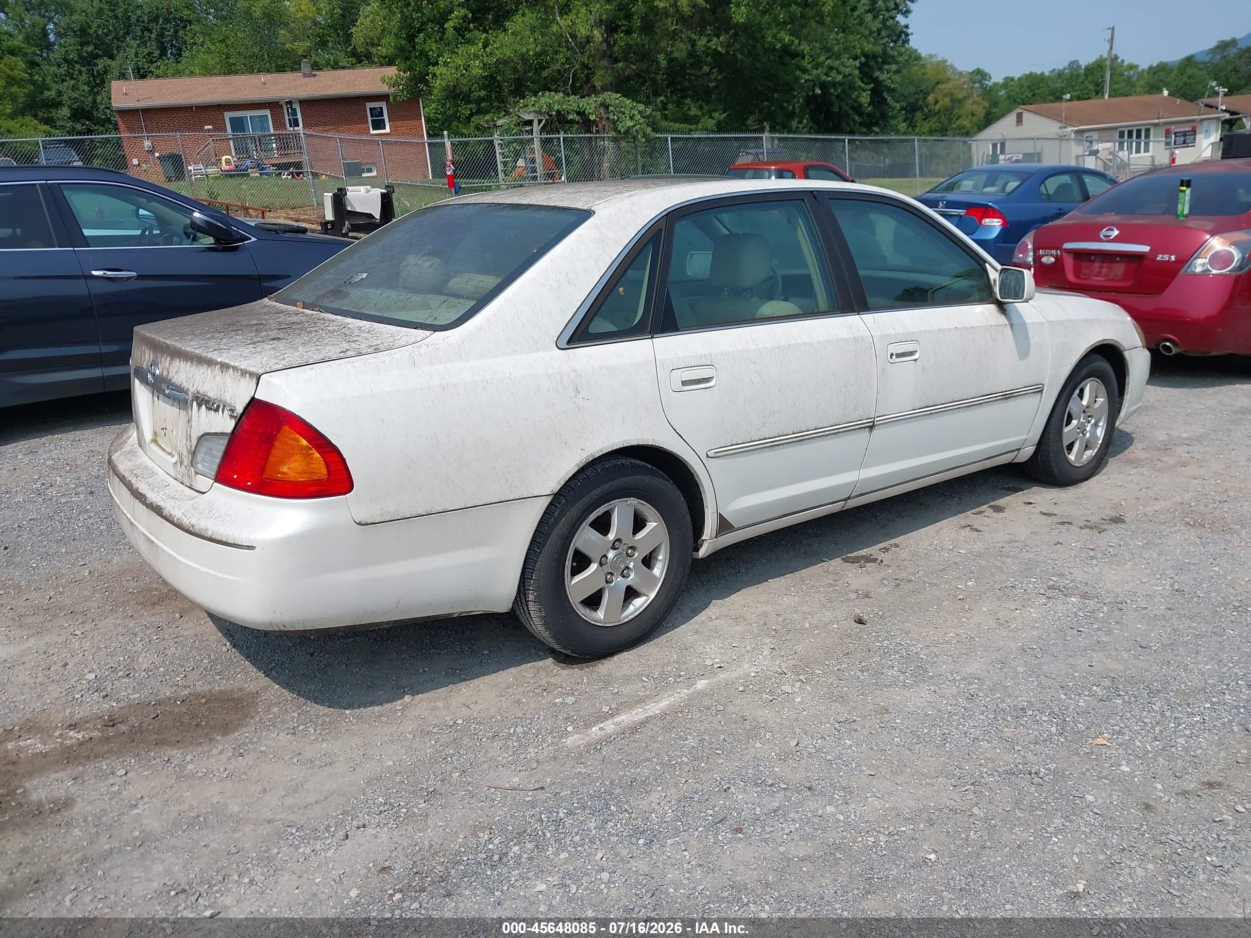 2002 Toyota Avalon Xl White vin: 4T1BF28B82U218137